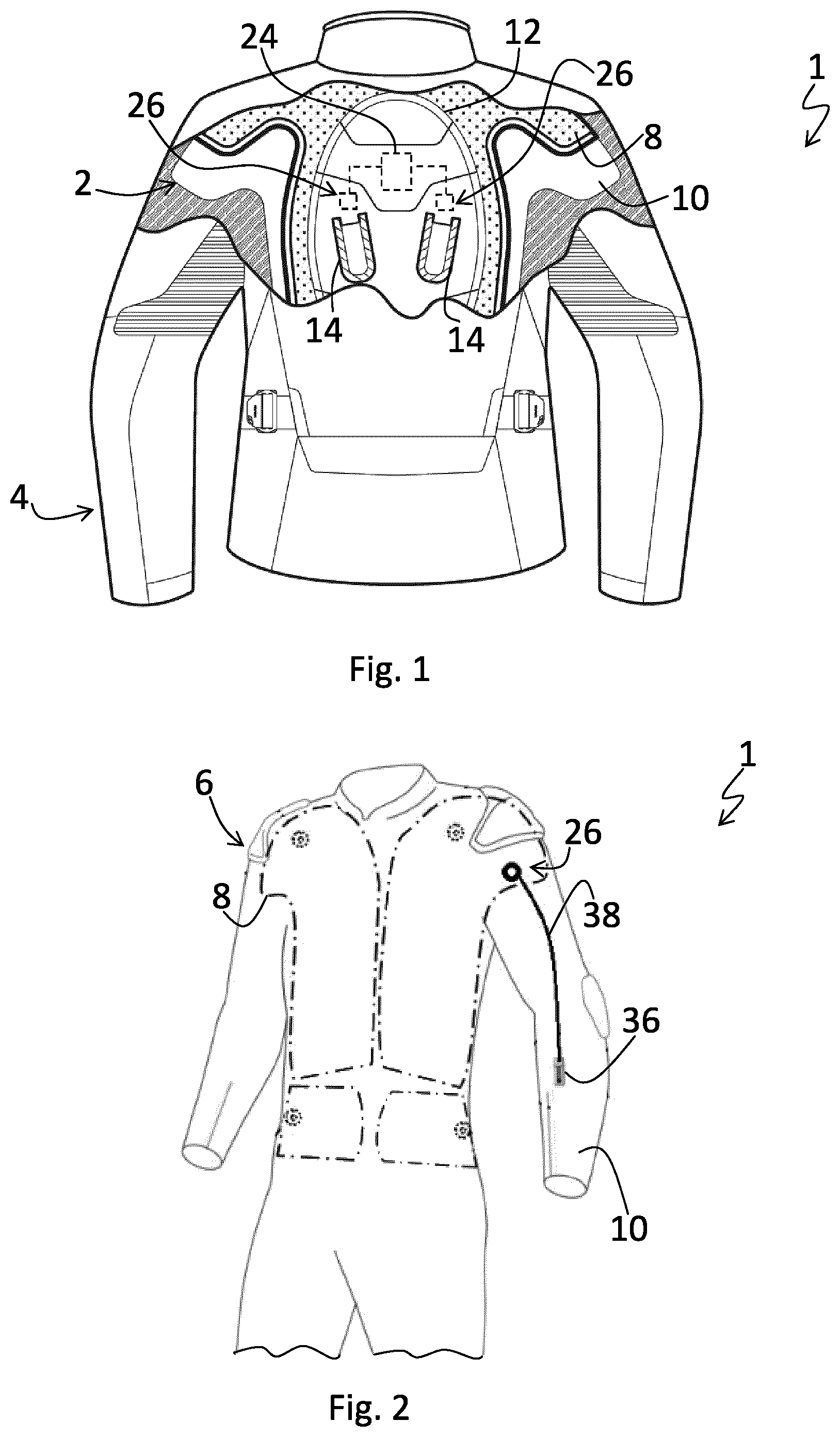 Patent US12310432 — Wearable protection device — Figure 1