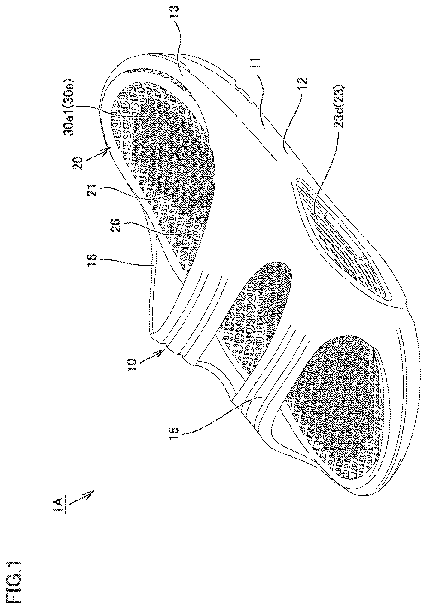 Patent US12310447 — Footwear — Figure 1
