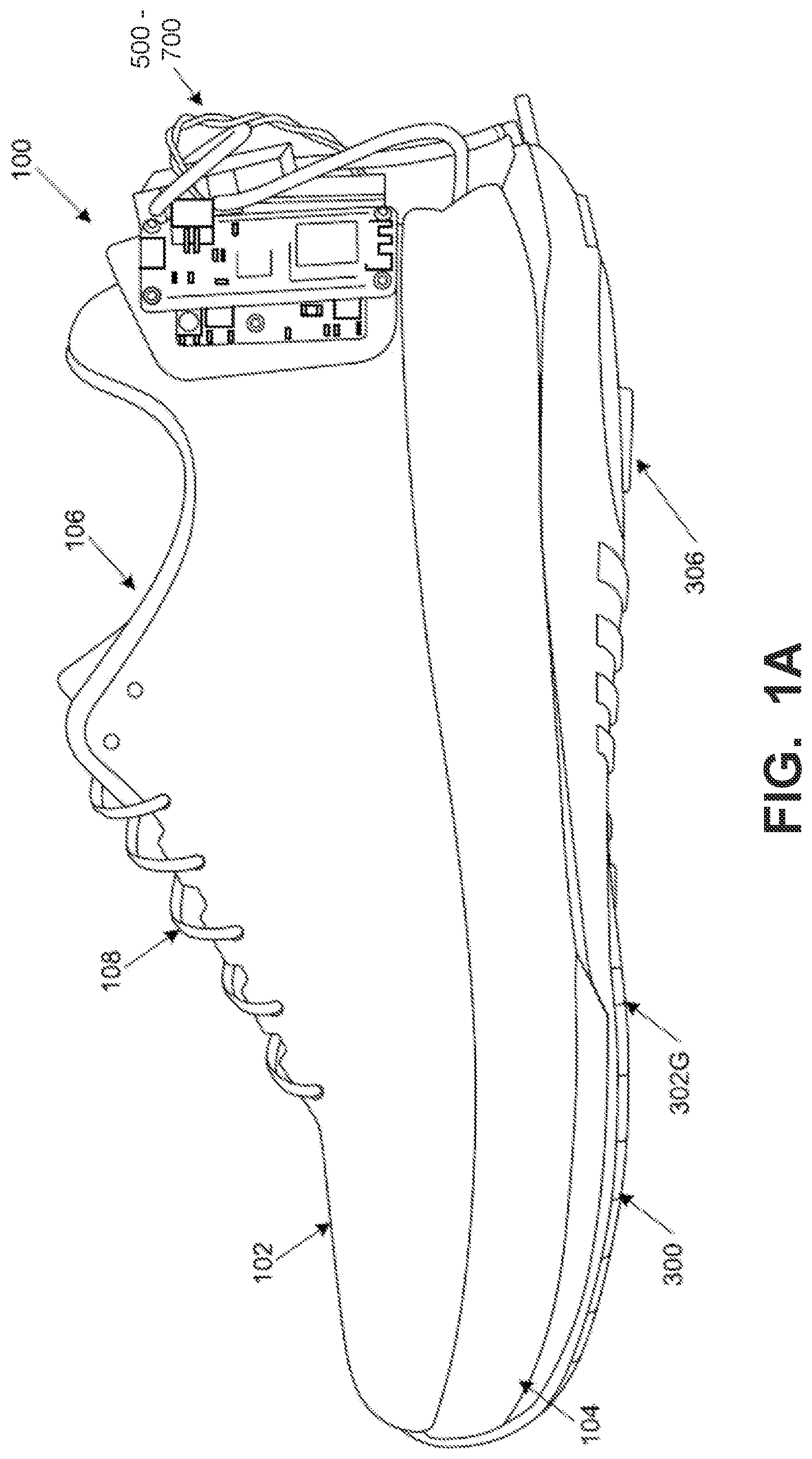 Patent US12310450 — Foot support systems including fluid movement controllers — Figure 1