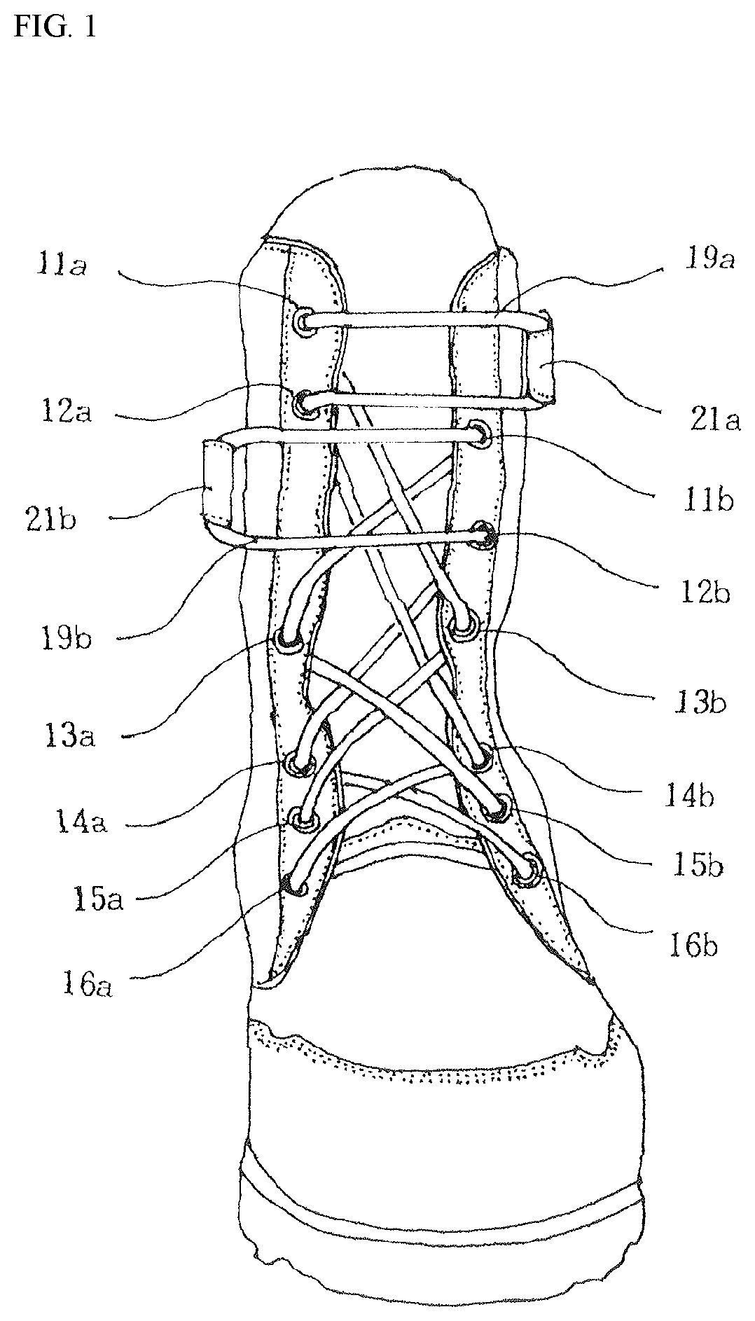 Patent US12310456 Figure 1 – Method for forming shoestring tying devices which are vertically separated