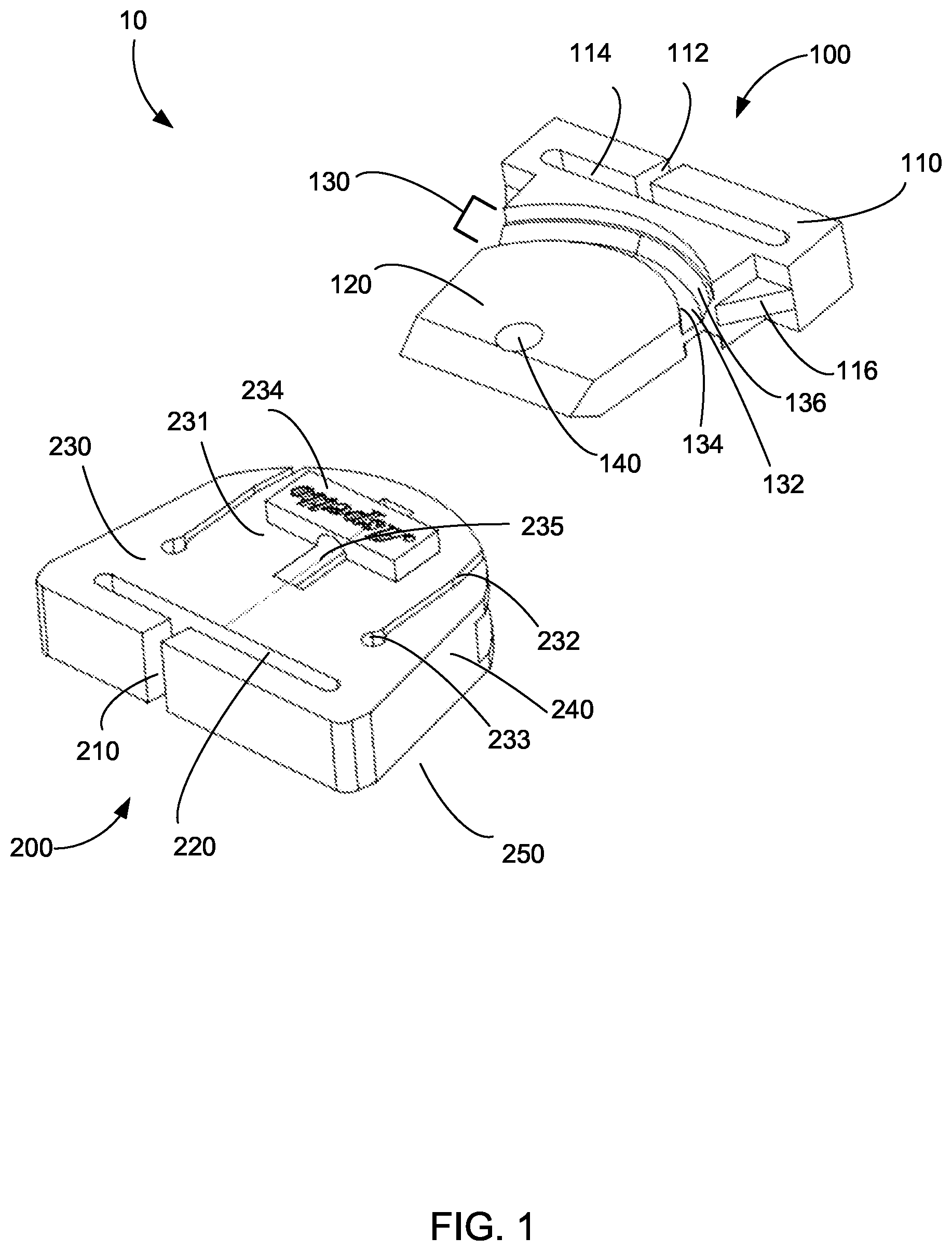 Patent US12310463 — Quick-release swivel latches — Figure 1