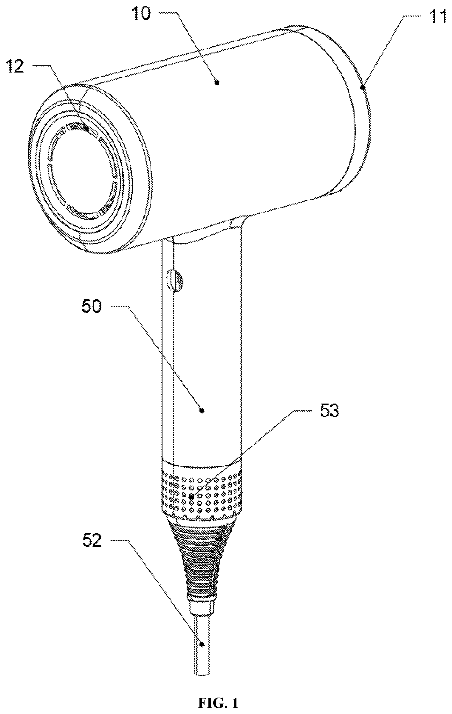 Patent US12310478 — Far infrared hair dryer — Figure 1