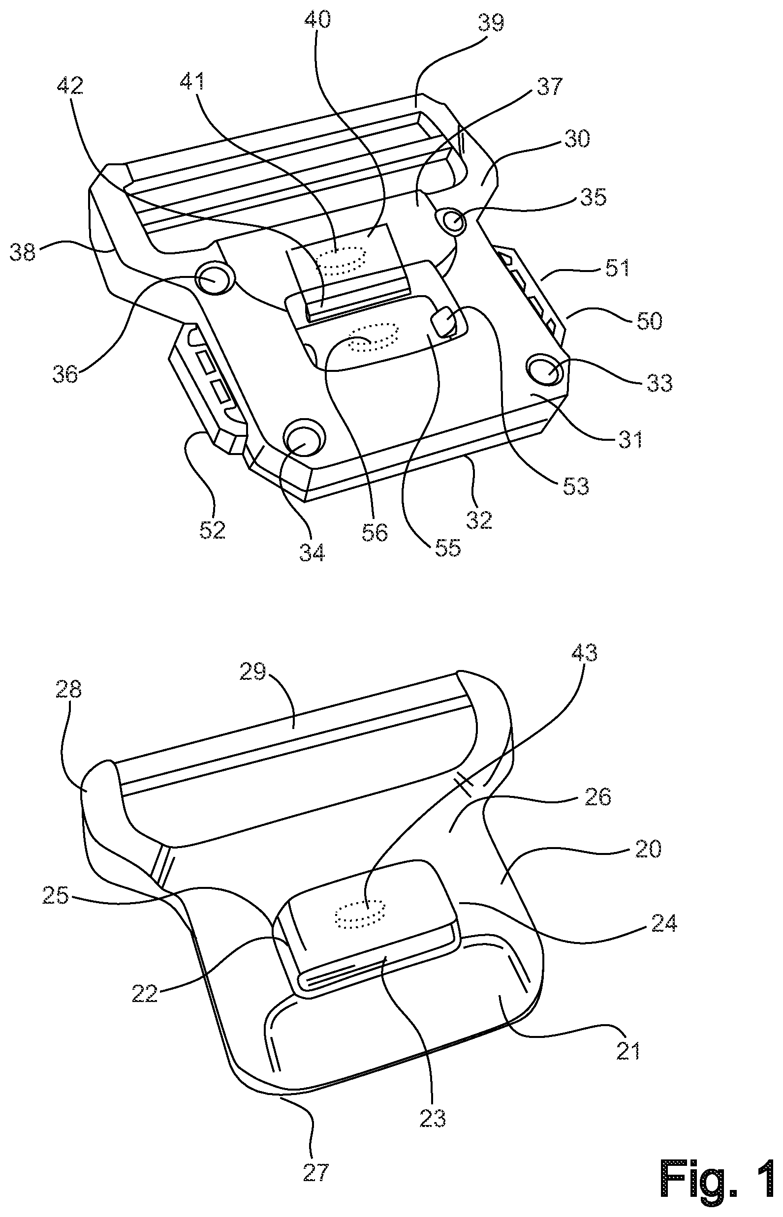 Patent US12310488 — Tactical belt — Figure 1