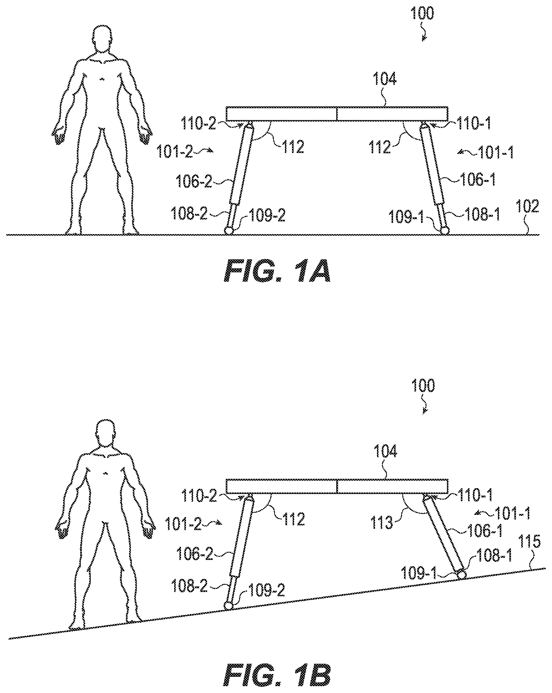 Patent US12310491 — Table with articulable leg system — Figure 1