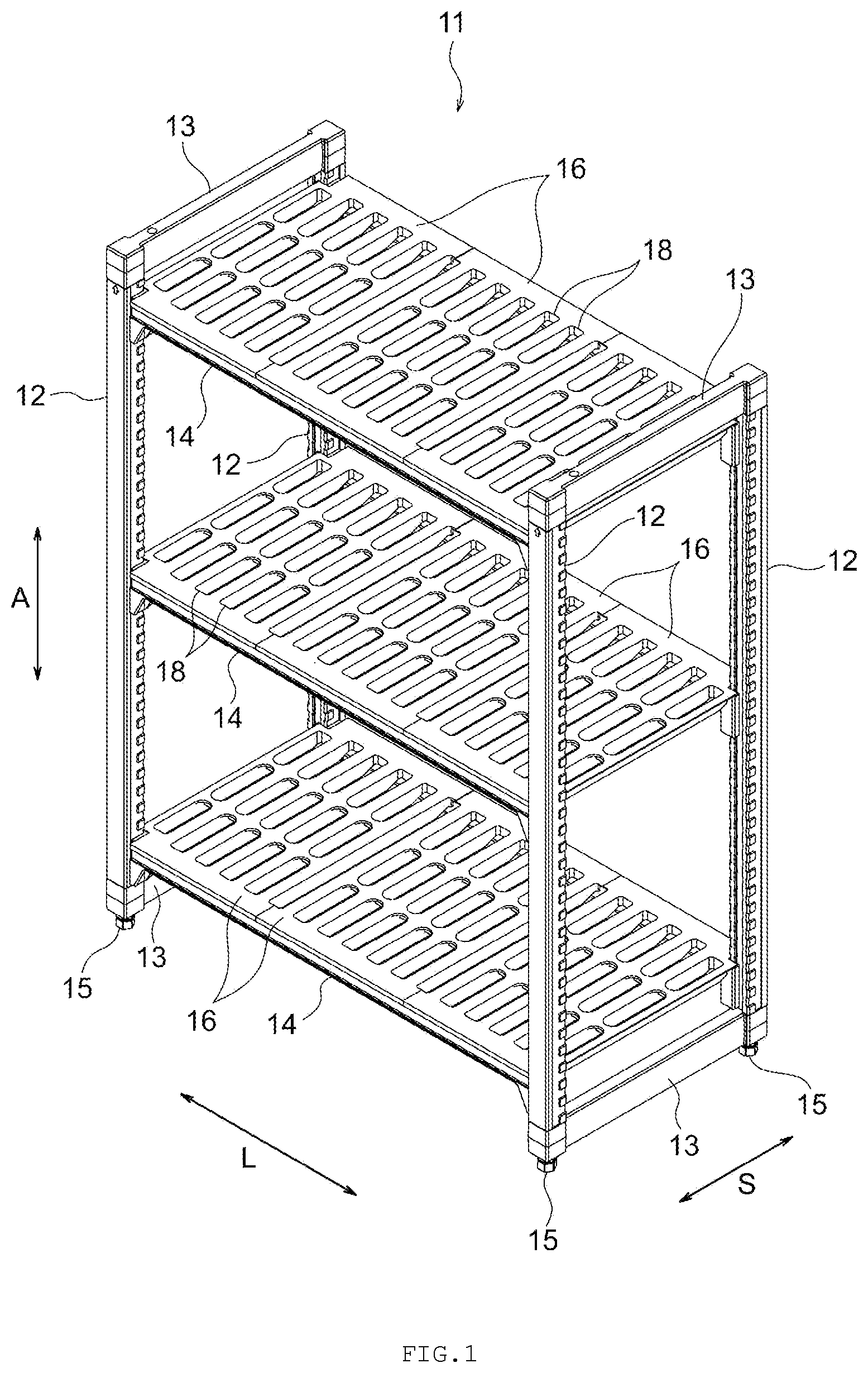Patent US12310492 — Rack assembly with adjustable installation height of beam member — Figure 1