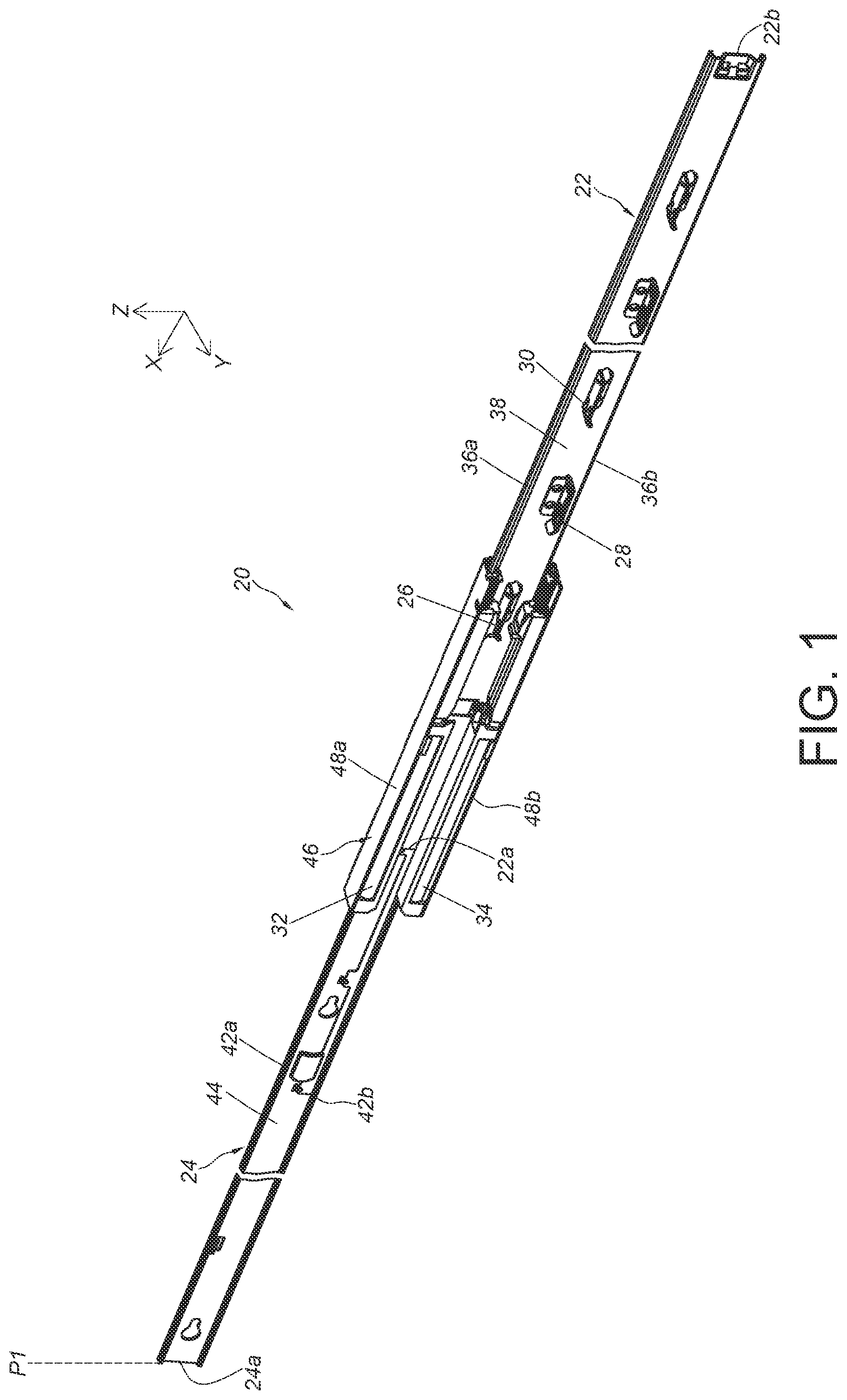 Patent US12310497 — Slide rail assembly — Figure 1