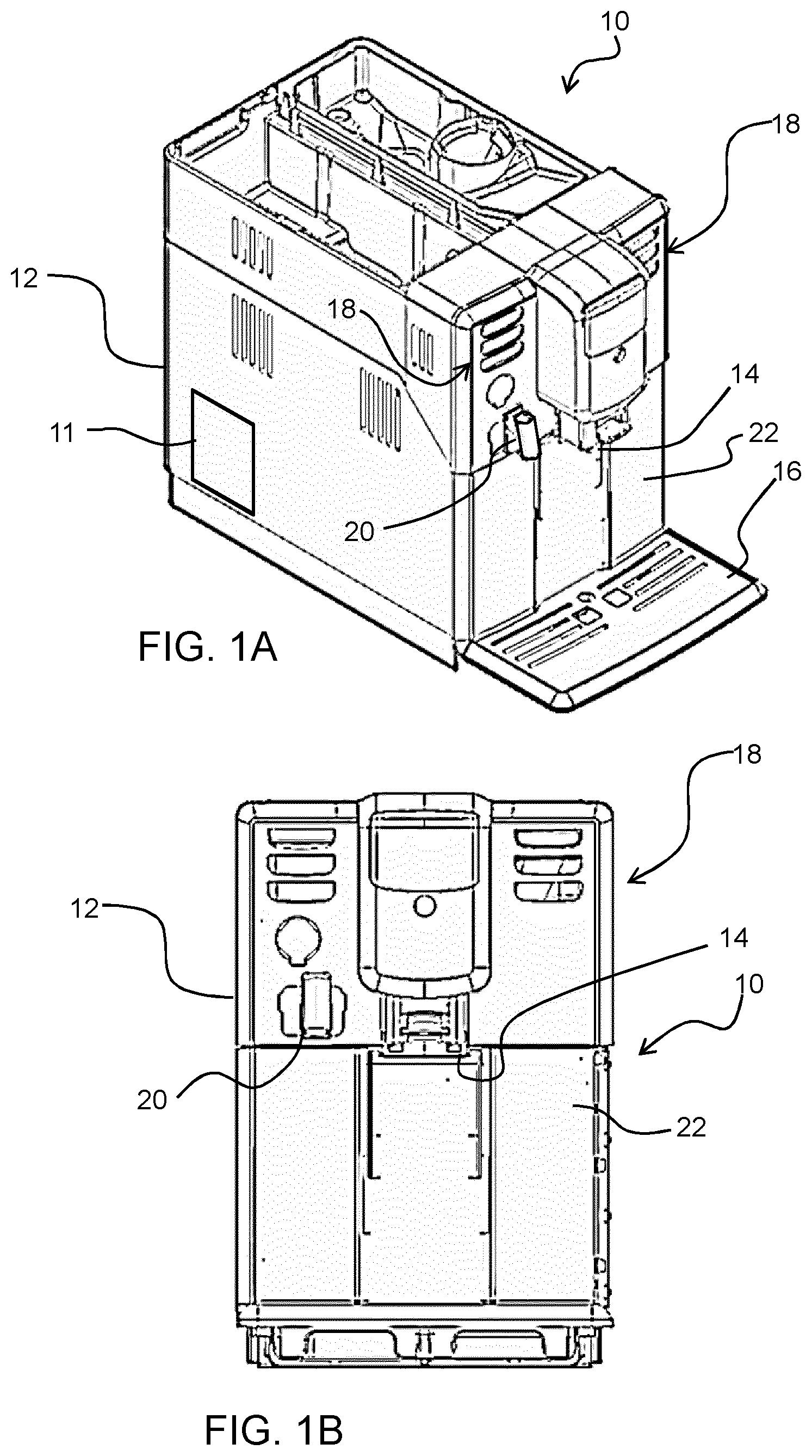 Patent US12310525 — Coffee machine — Figure 1