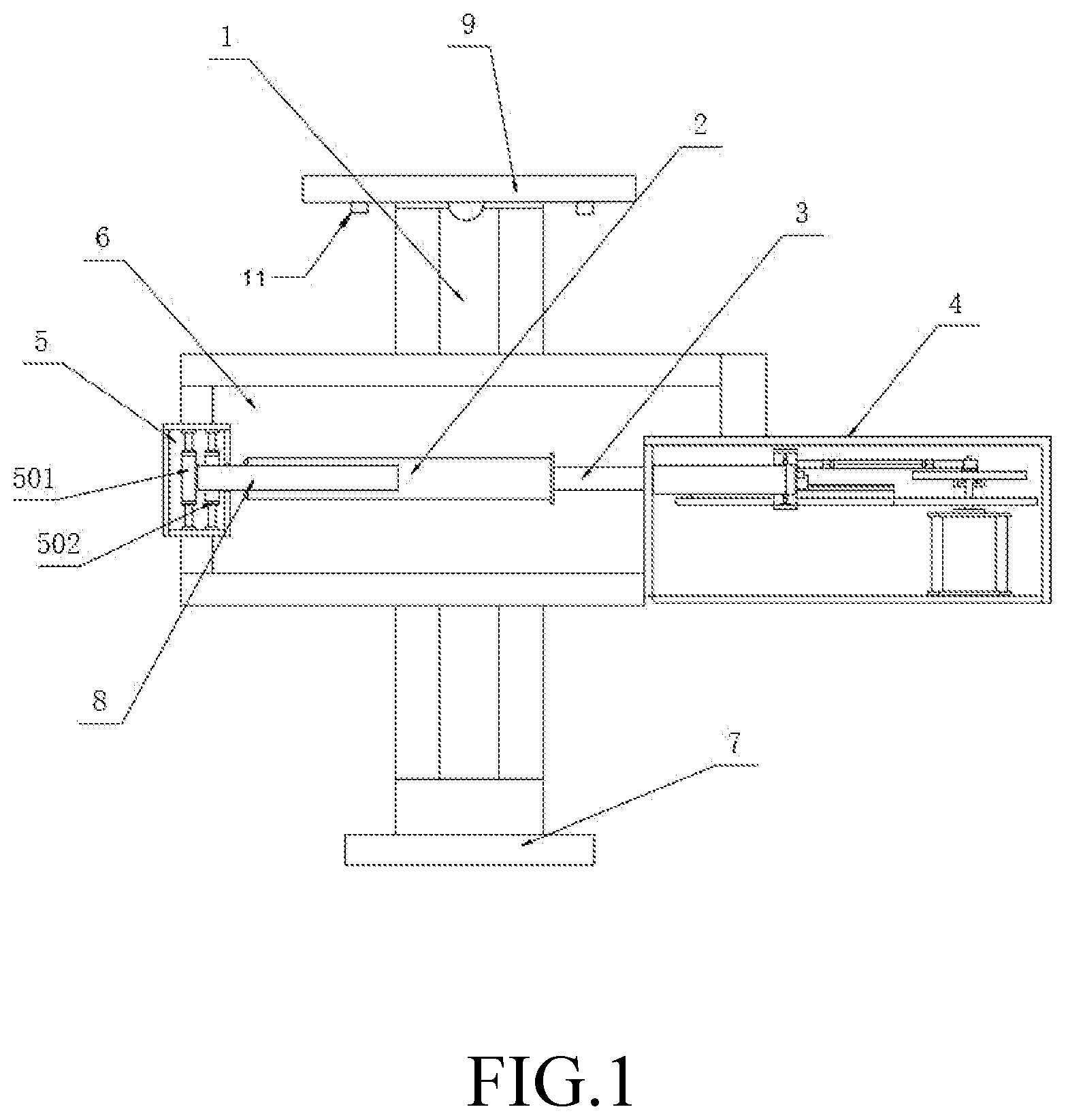 Patent US12310539 — Vertical bathing machine — Figure 1