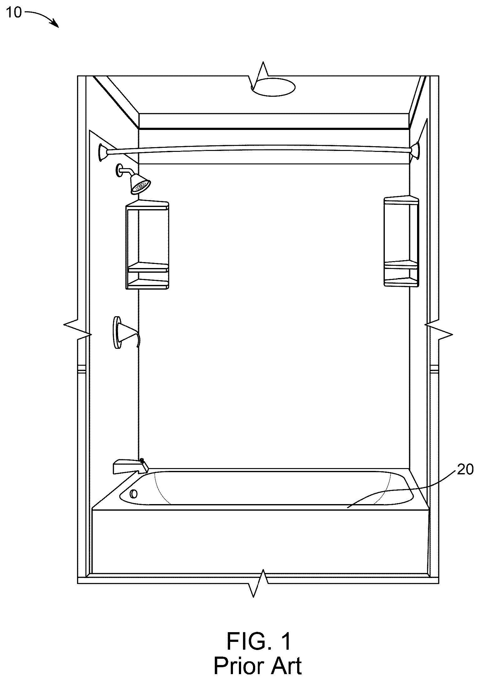 Patent US12310541 — Modular shower base kit — Figure 1