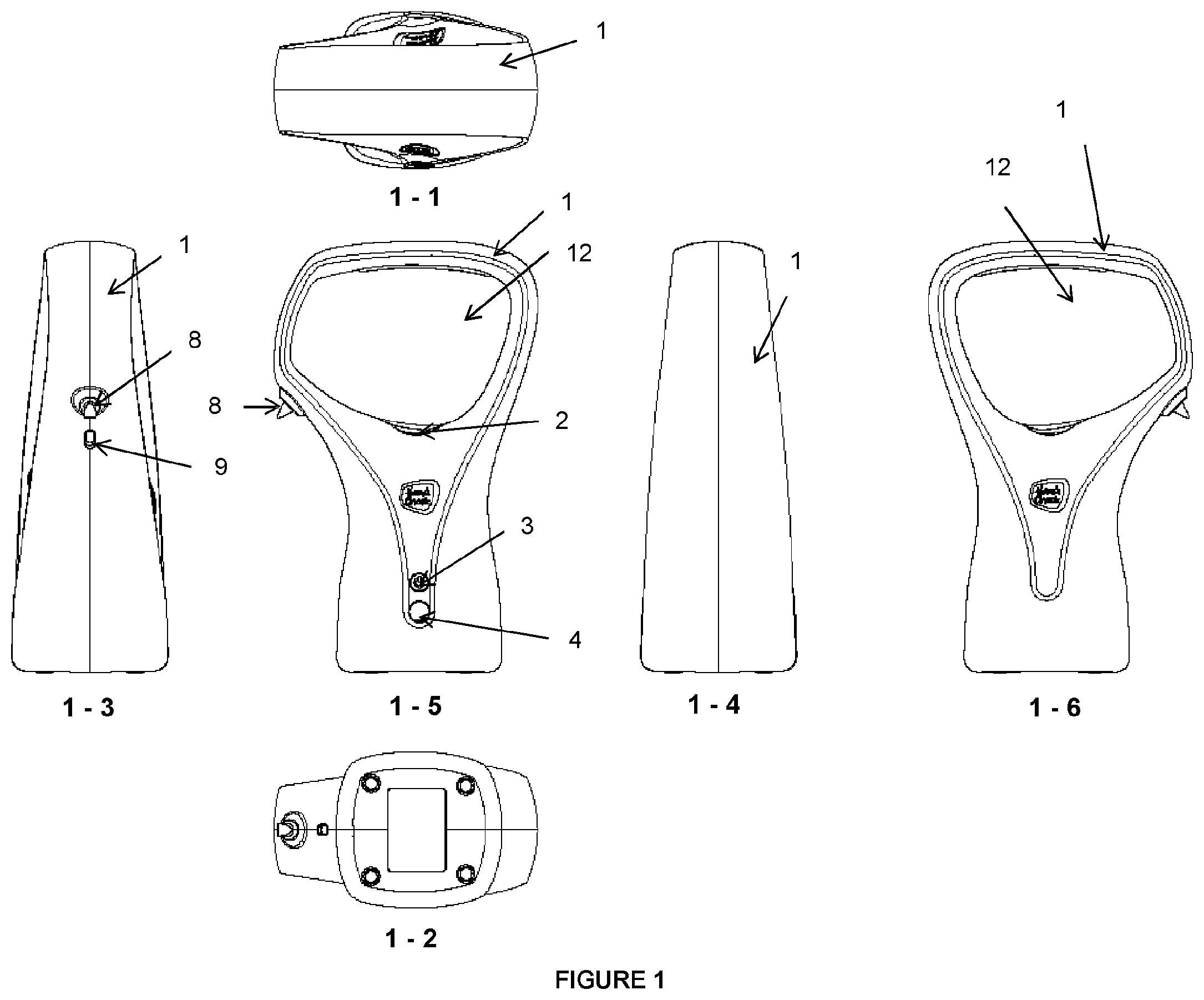 Patent US12310542 — Hand cleansing and monitoring device — Figure 1
