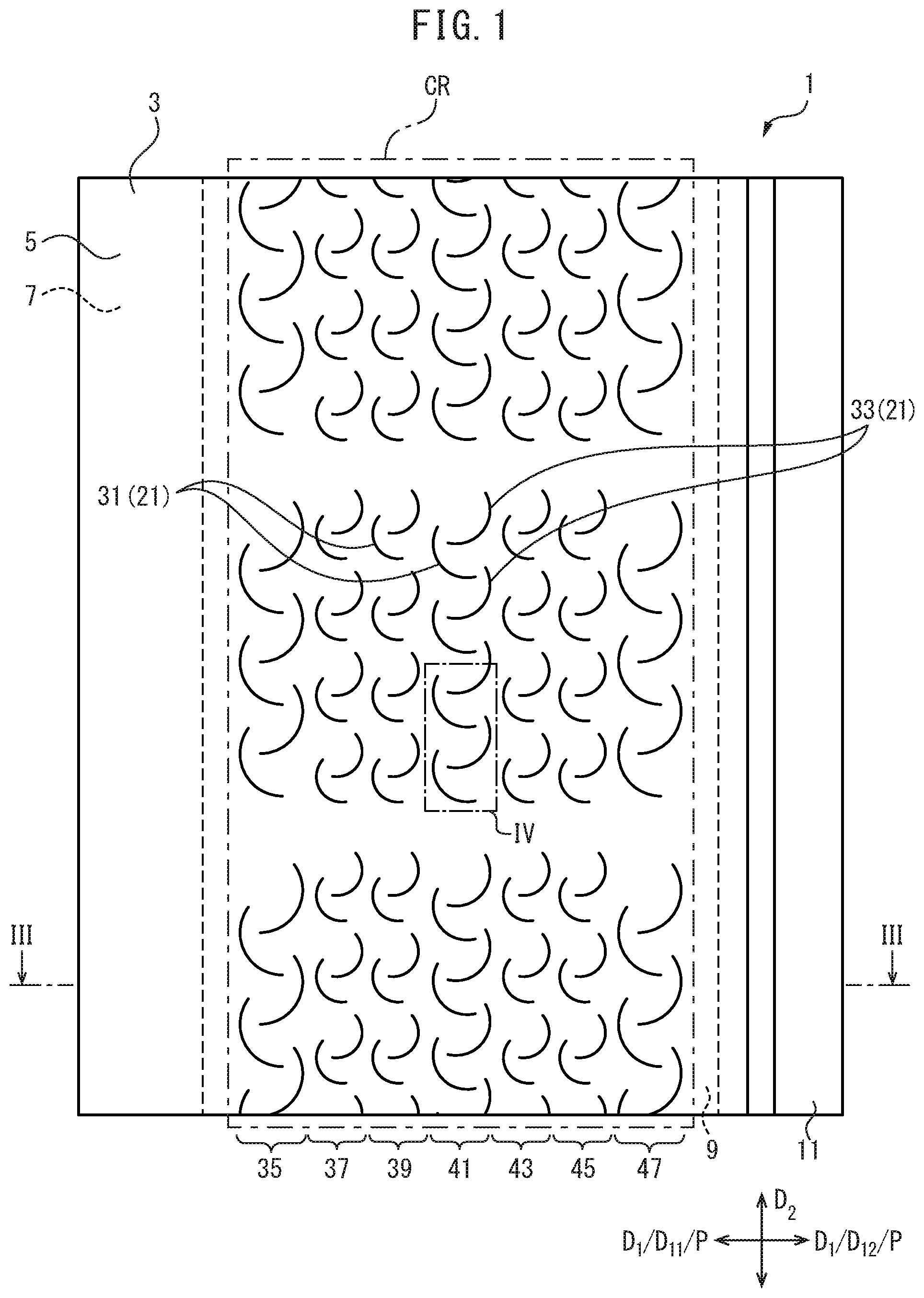 Patent US12310544 — Cleaning sheet and surface sheet for cleaning sheet — Figure 1
