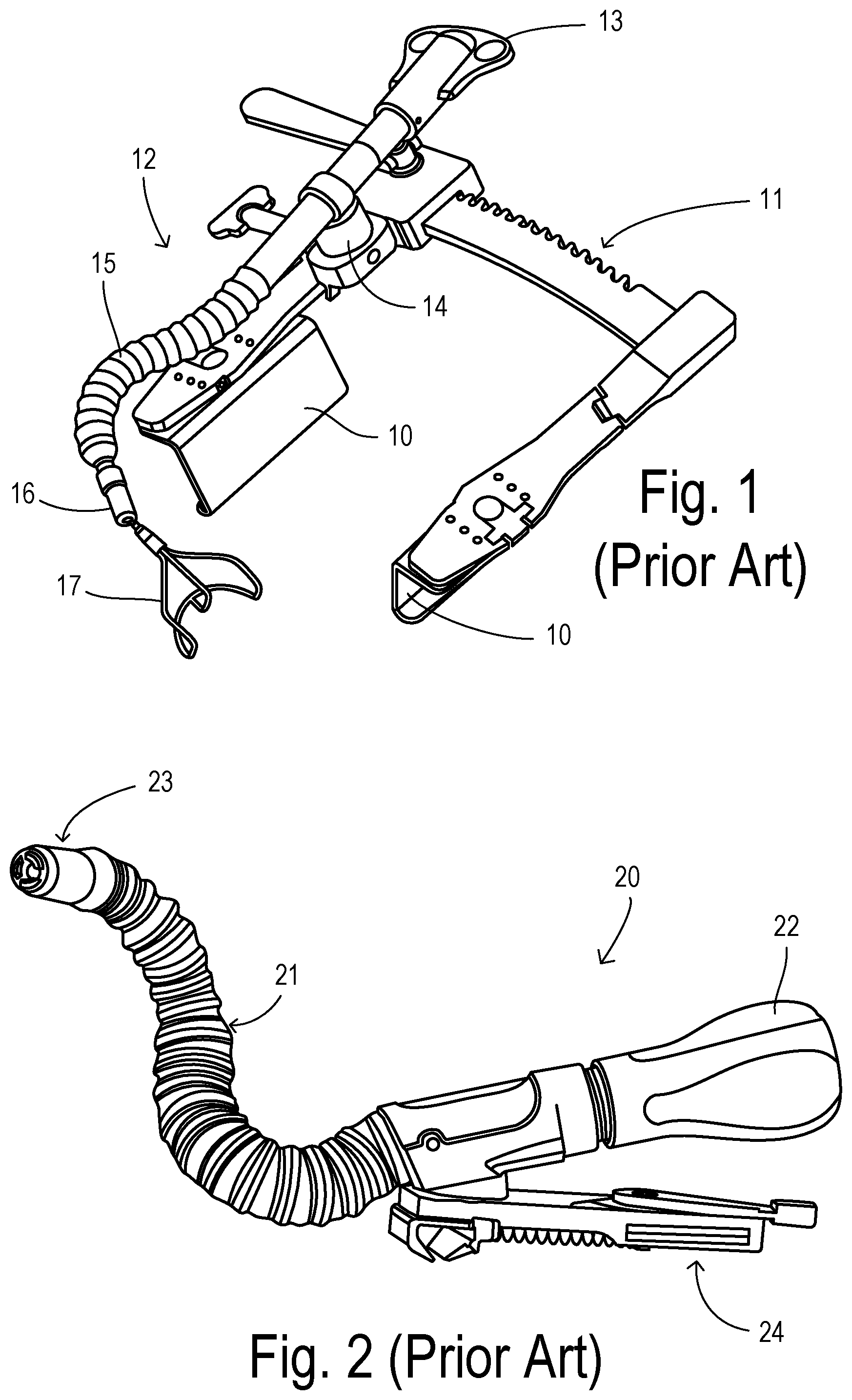 Patent US12310570 — Articulating stabilizer arm with disposable and reusable subassemblies — Figure 1