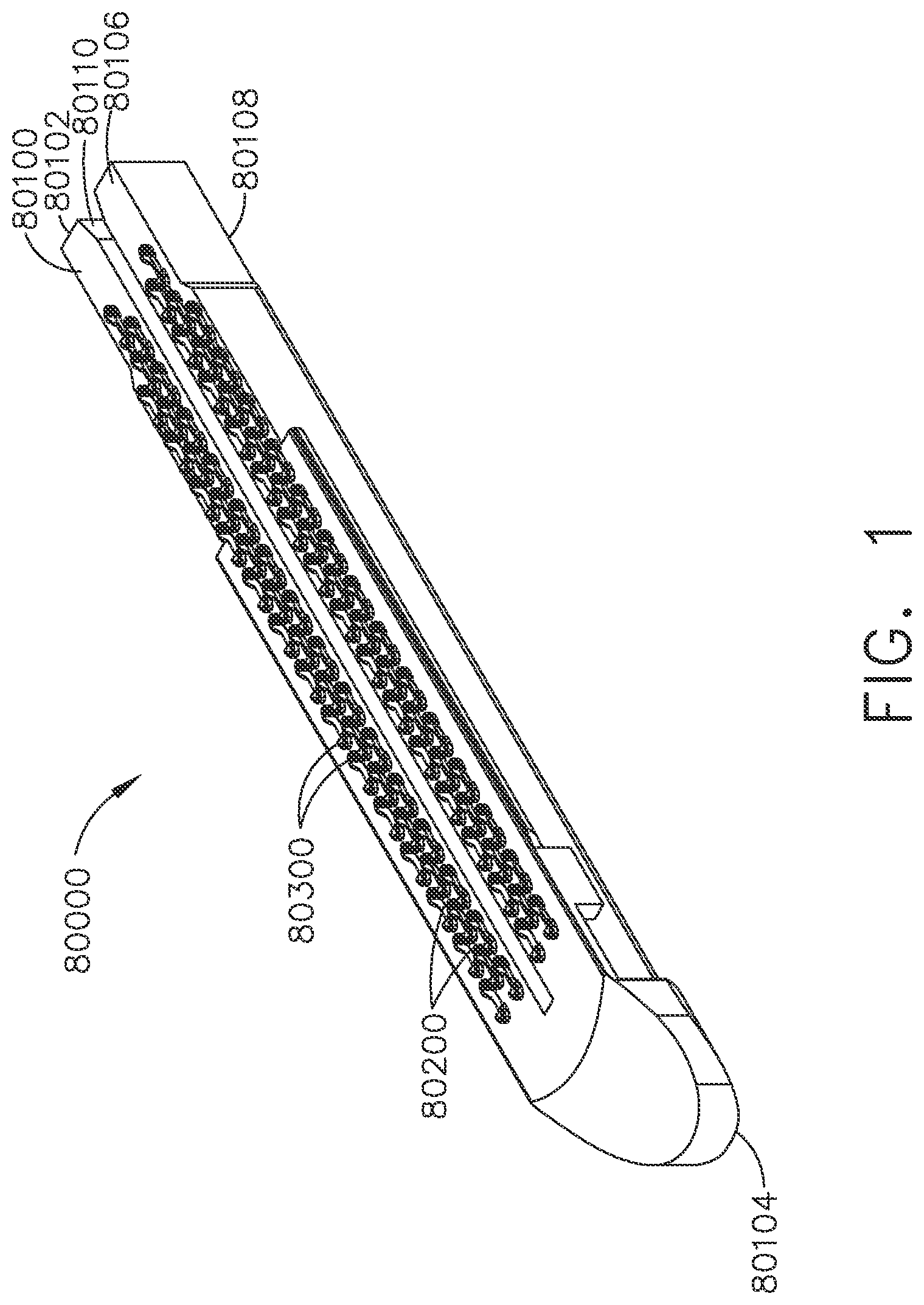 Patent US12310583 — Staple cartridges comprising trace retention features — Figure 1