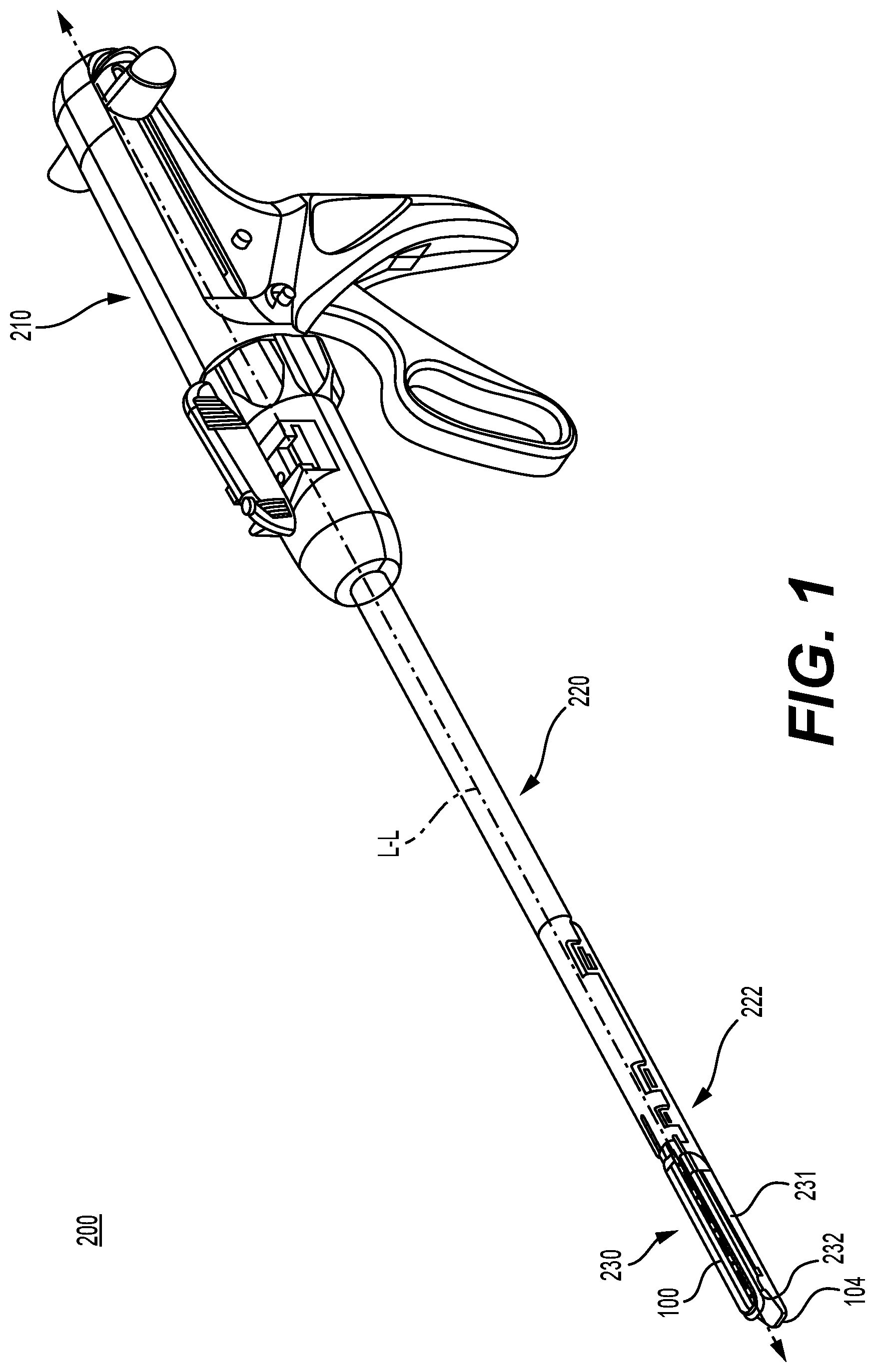 Patent US12310587 — Composite interconnected anvil for medical stapler — Figure 1