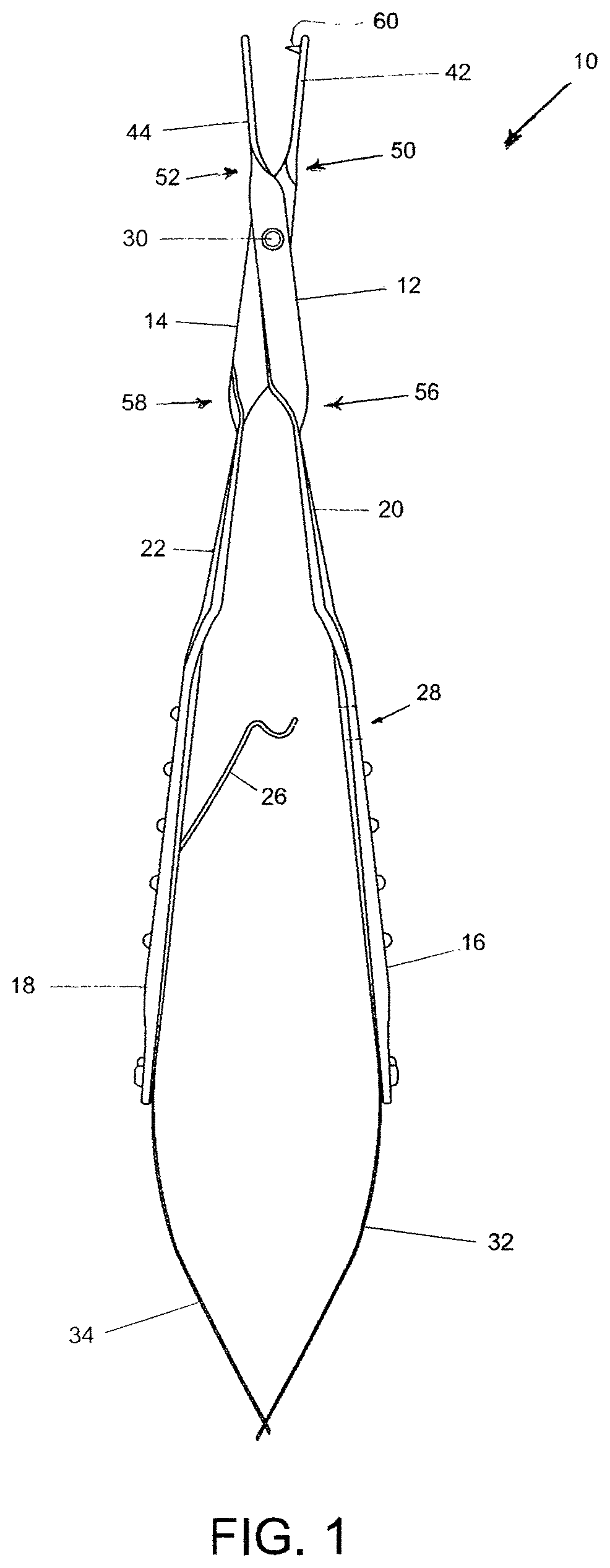 Patent US12310612 — Atraumatic prong forceps — Figure 1