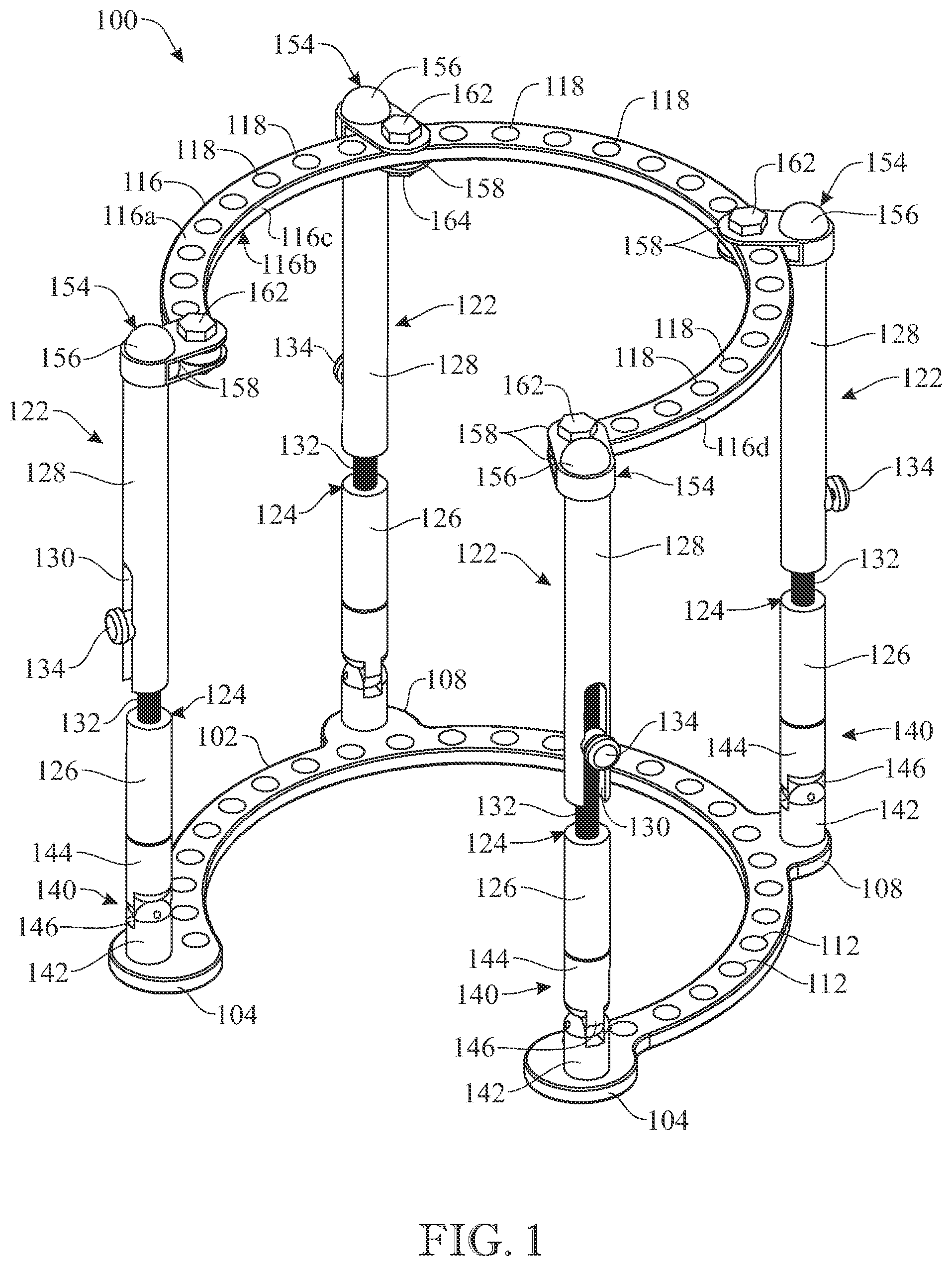 Patent US12310627 — External fixation device — Figure 1