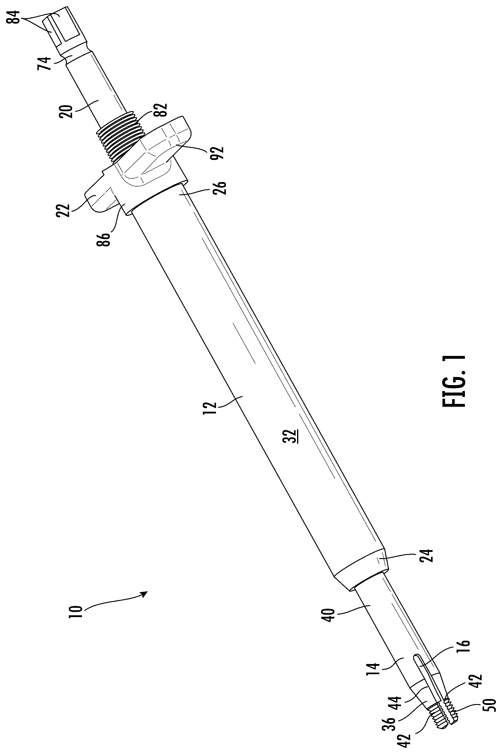 Patent US12310645 — Pedicle screw remover — Figure 1