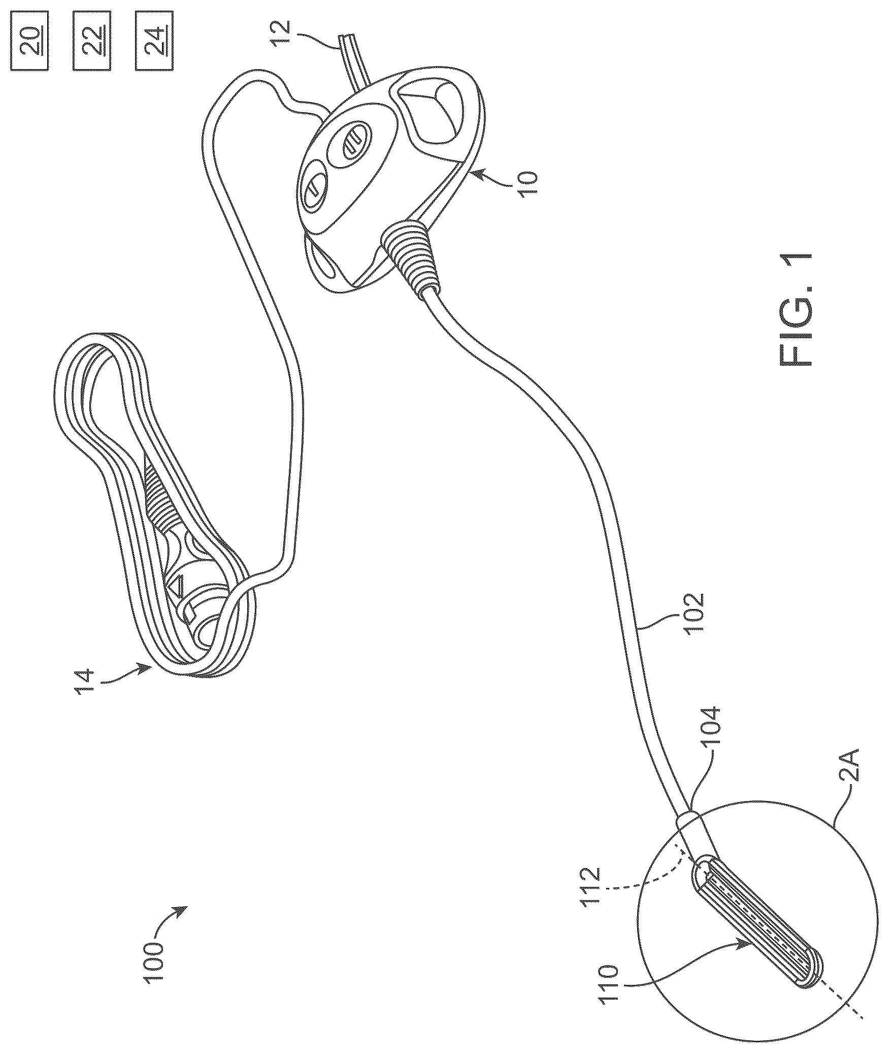 Patent US12310654 — RF ablation device — Figure 1