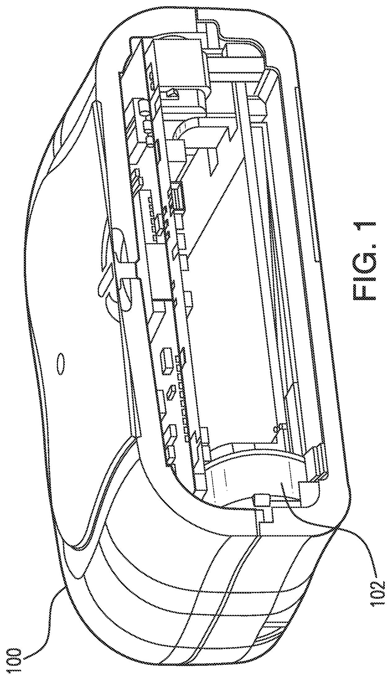 Patent US12310693 — Analyte sensor transceiver configured to provide tactile, visual, and/or aural feedback — Figure 1