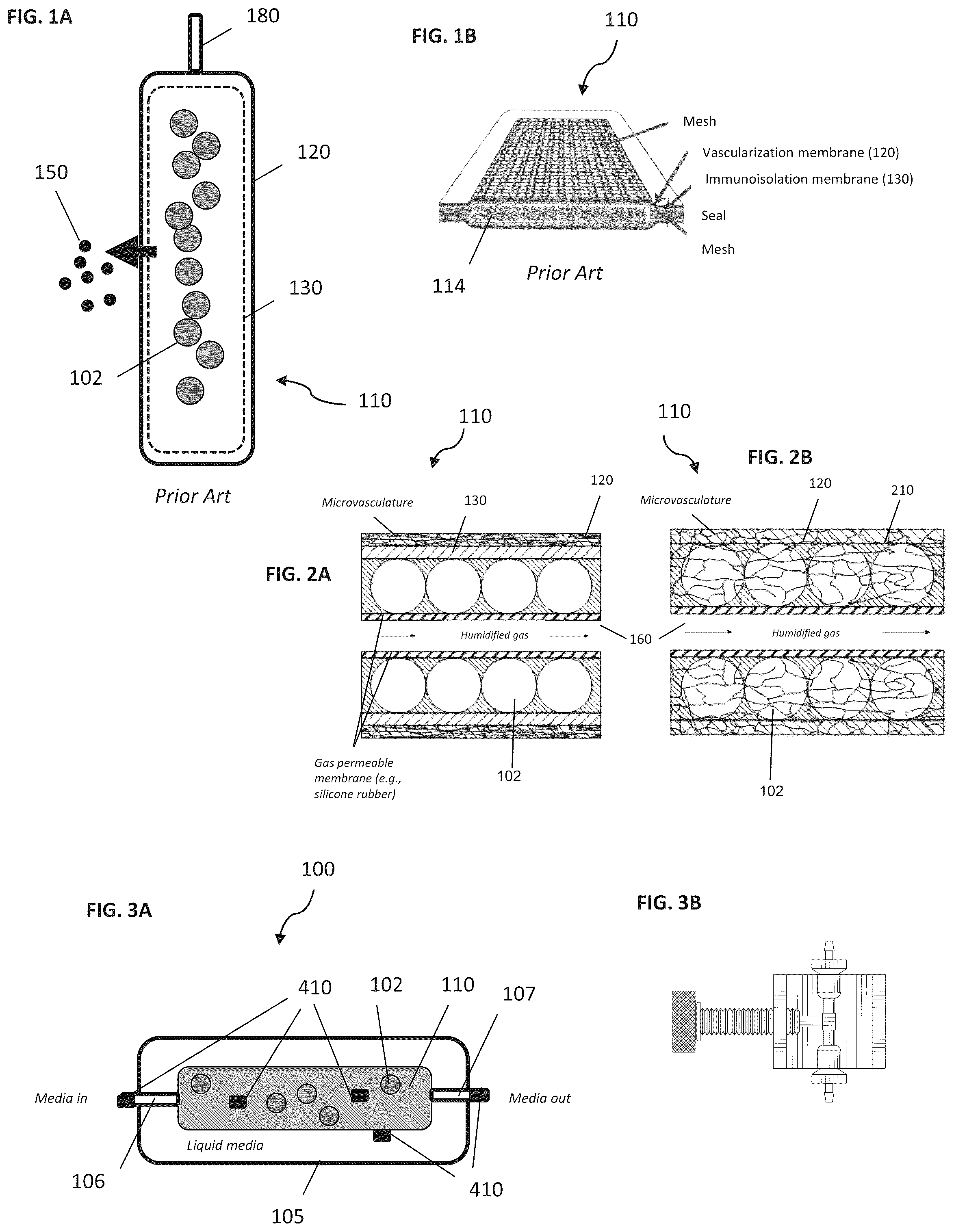 Patent US12310719 — Encapsulation device systems with oxygen sensors with or without exogenous oxygen delivery — Figure 1