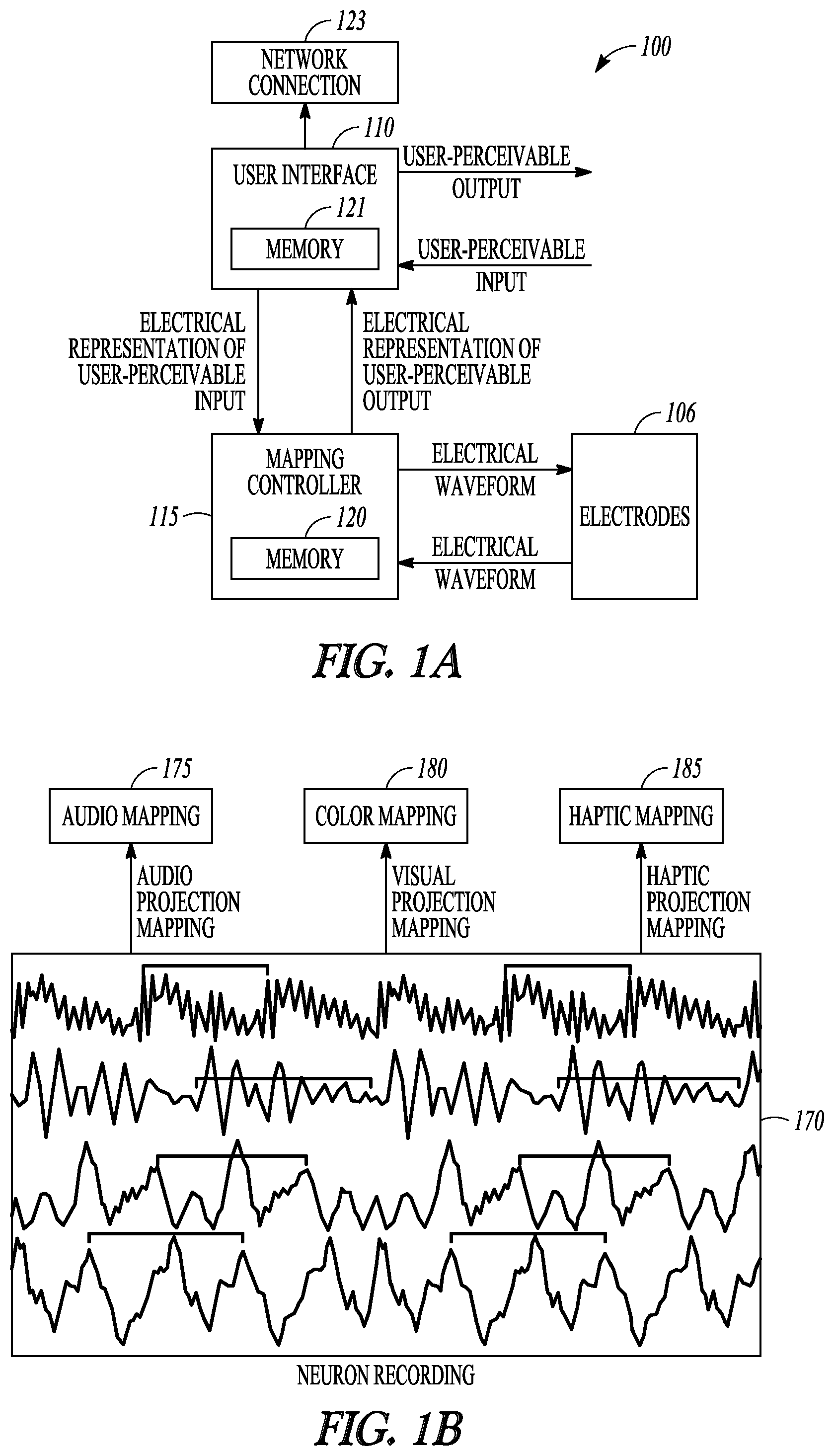 Patent US12310738 — Stimulation progamming aid using a sensory projection — Figure 1