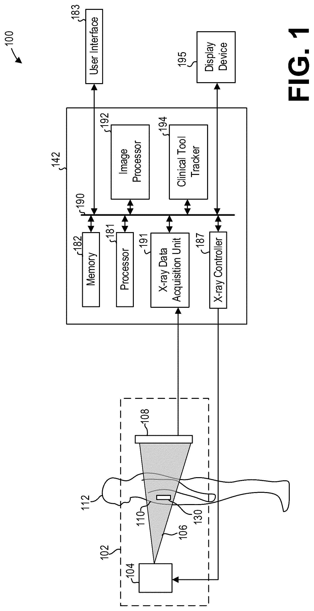 Patent US12310770 — Method and systems for motion-stabilized clinical tool tracking and visualization — Figure 1