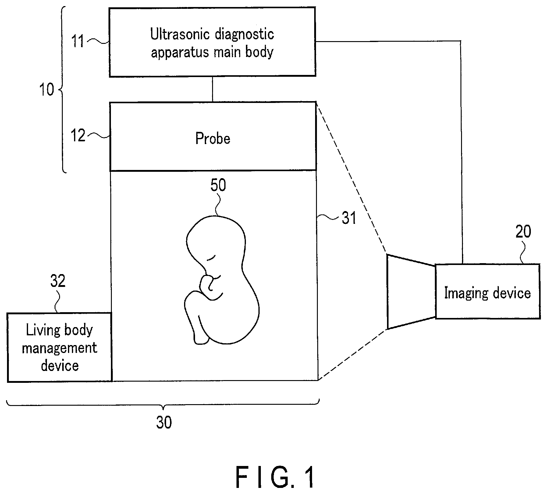 Patent US12310786 — Ultrasonic diagnostic apparatus and ultrasonic diagnostic method — Figure 1