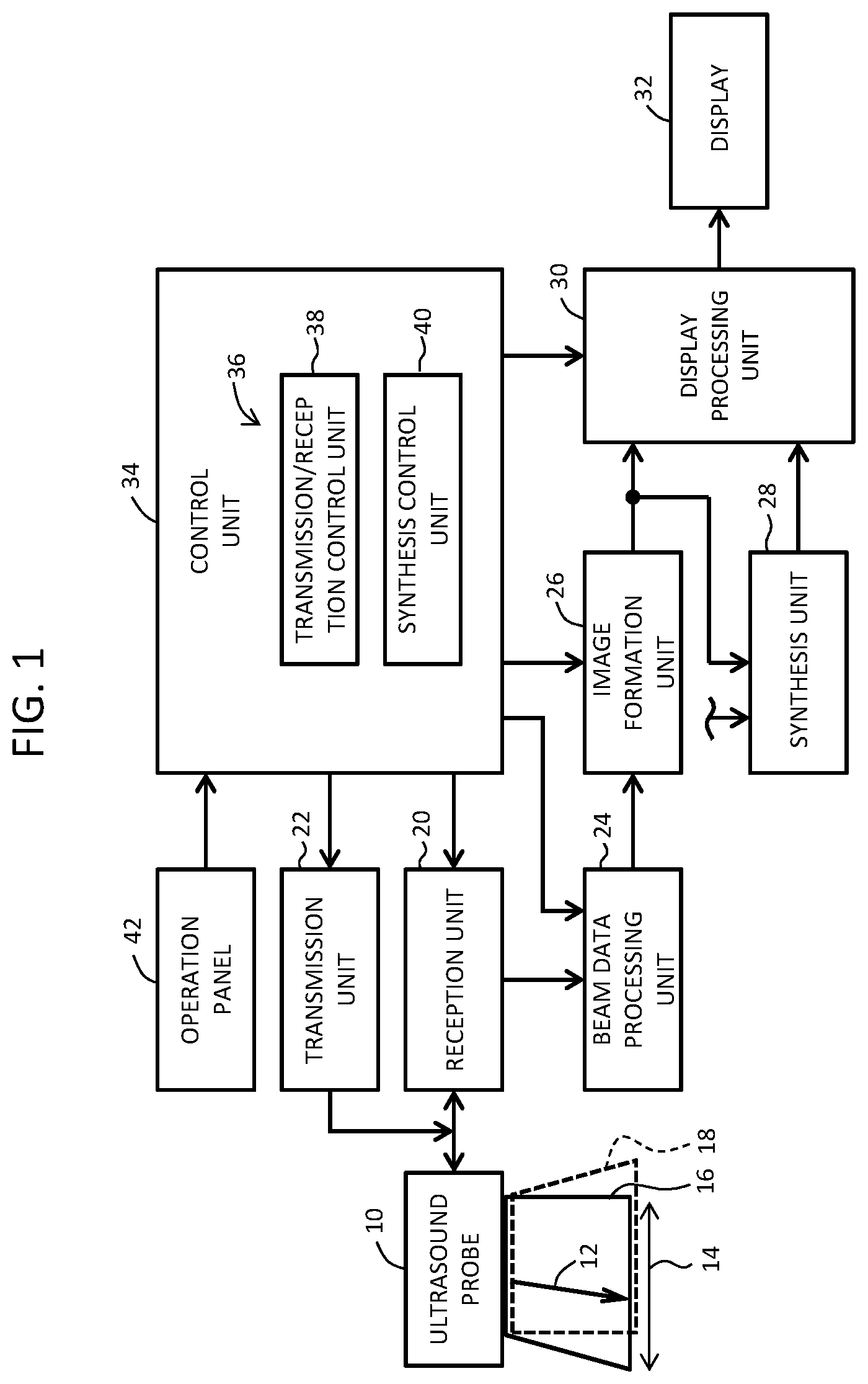 Patent US12310789 — Ultrasound diagnostic apparatus — Figure 1