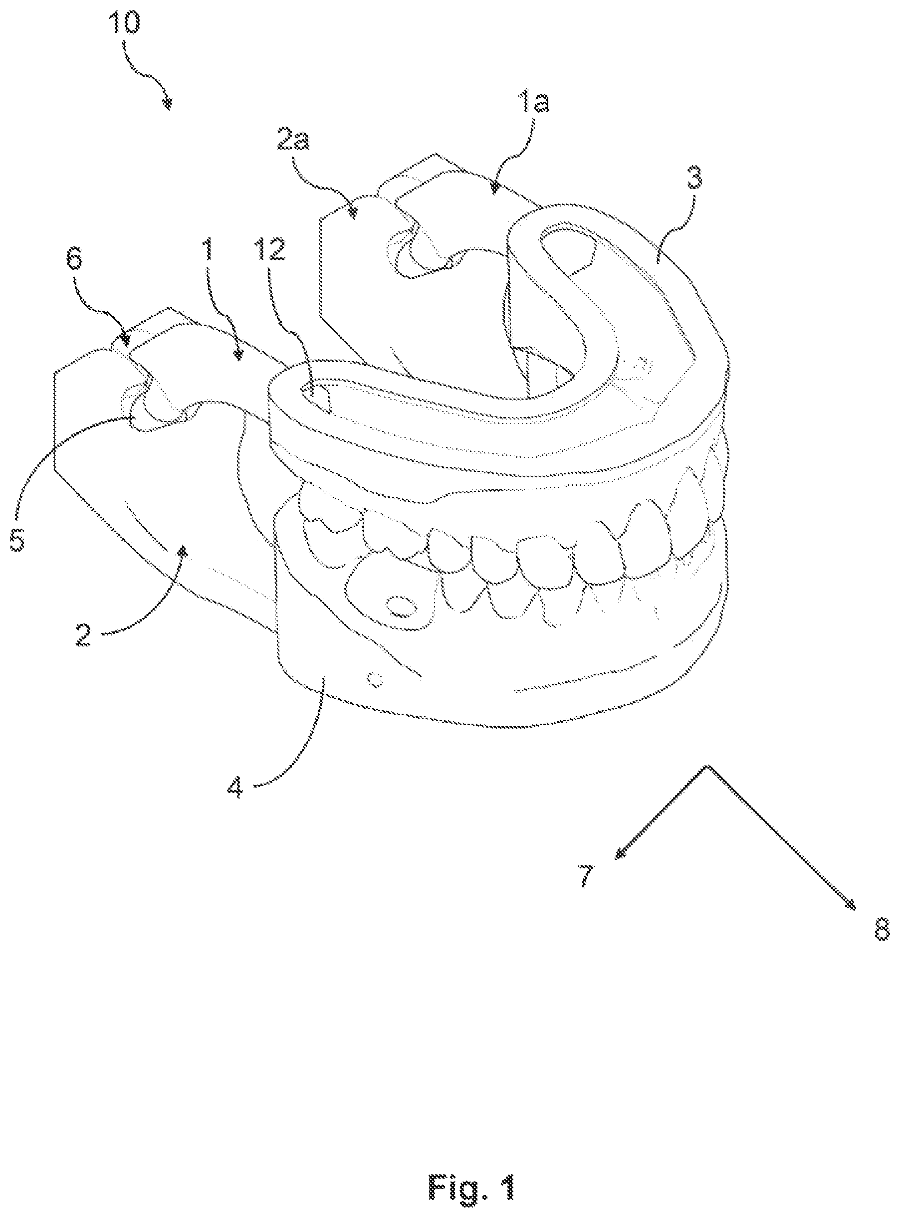 Patent US12310807 — Device for simulating jaw movements and a method for generating the device — Figure 1
