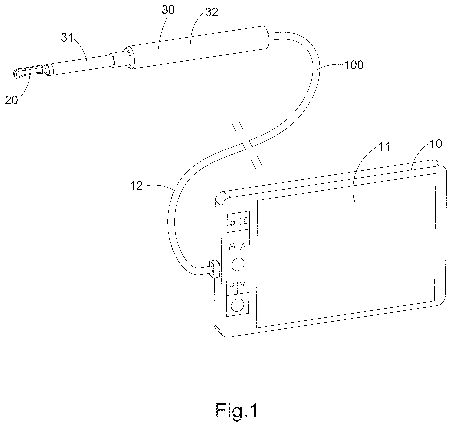 Patent US12310820 — Image processing method and operation interface for ear cleaning arrangement — Figure 1