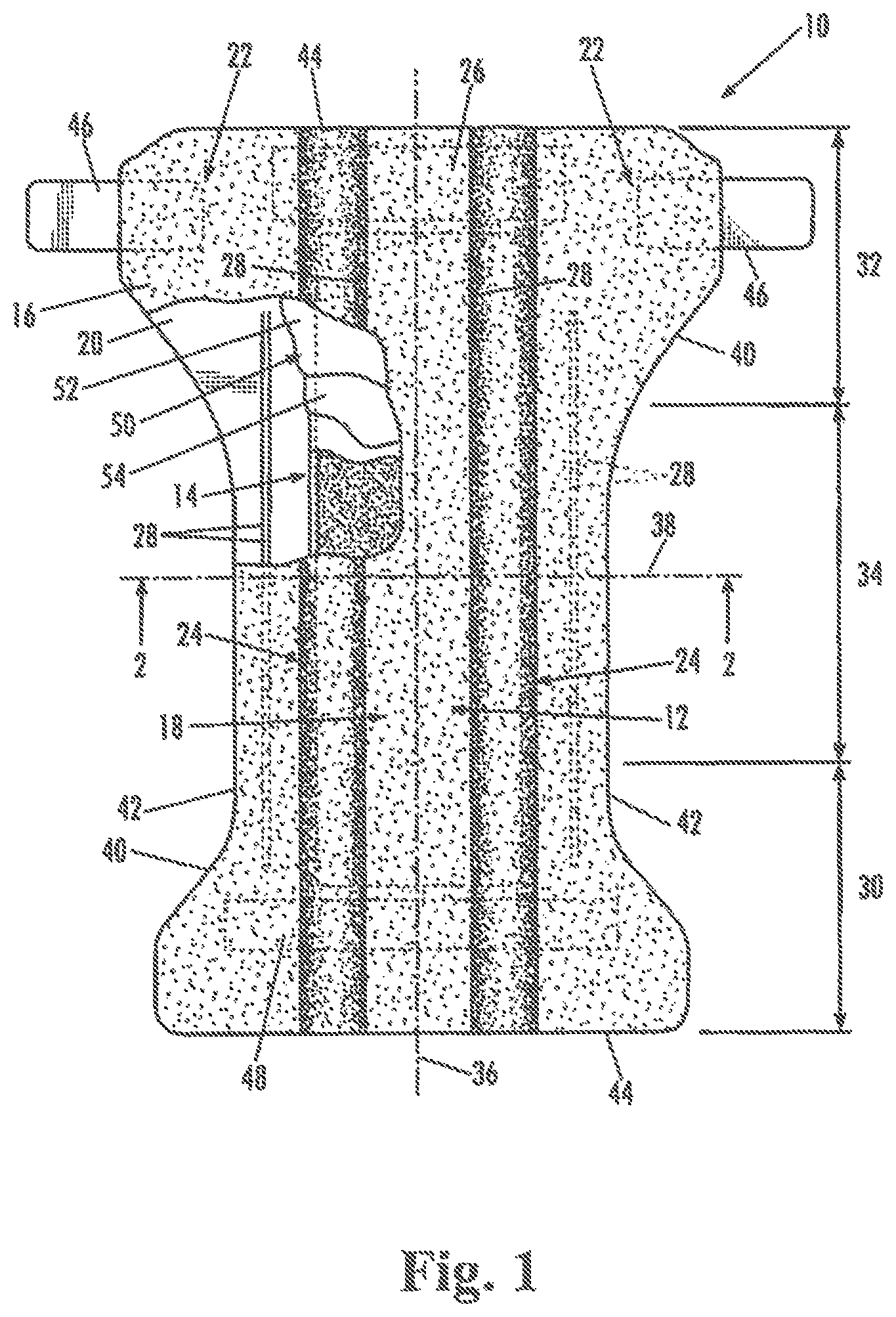 Patent US12310829 — Disposable absorbent article — Figure 1