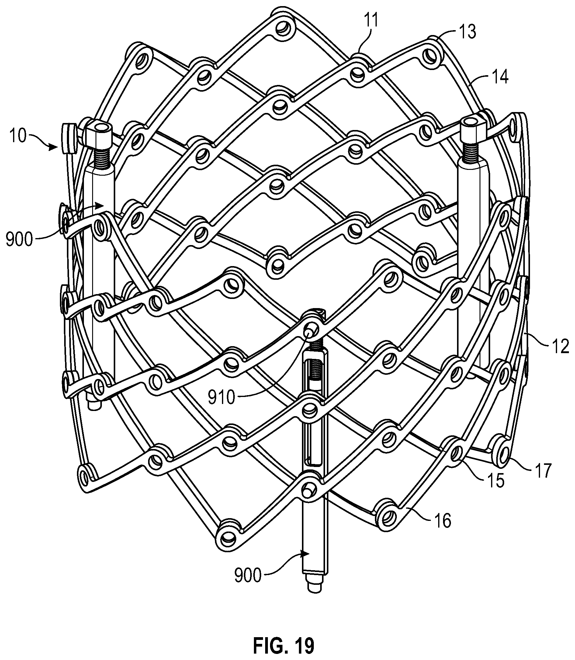 Patent US12310847 Figure 16 – Prosthetic heart valve having non-cylindrical frame