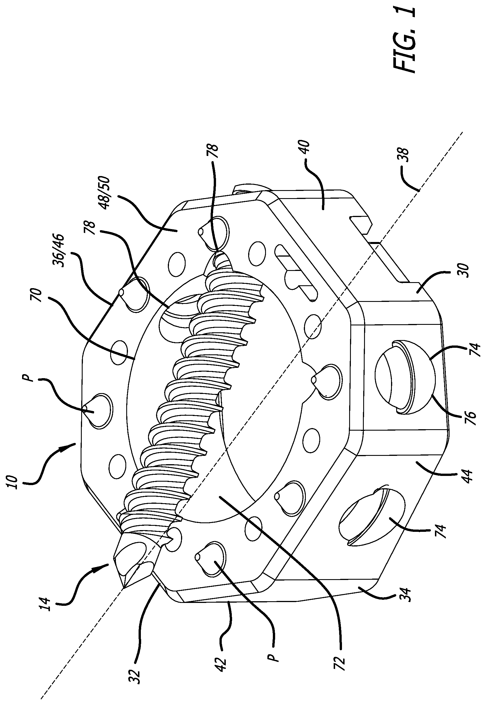 Patent US12310855 — End cap and bone screw for use therewith — Figure 1