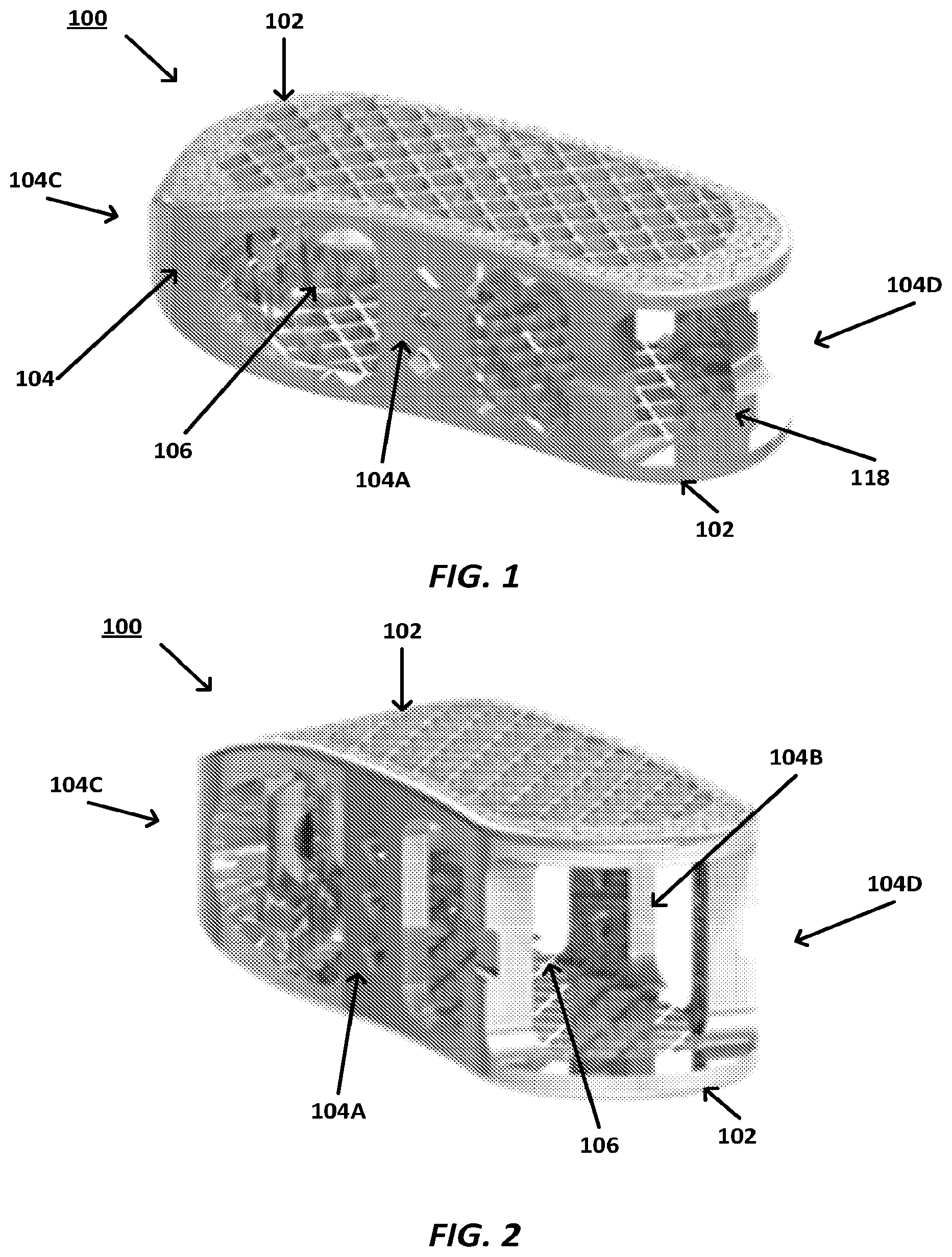 Patent US12310861 — Interbody fusion devices and related methods of manufacture — Figure 1