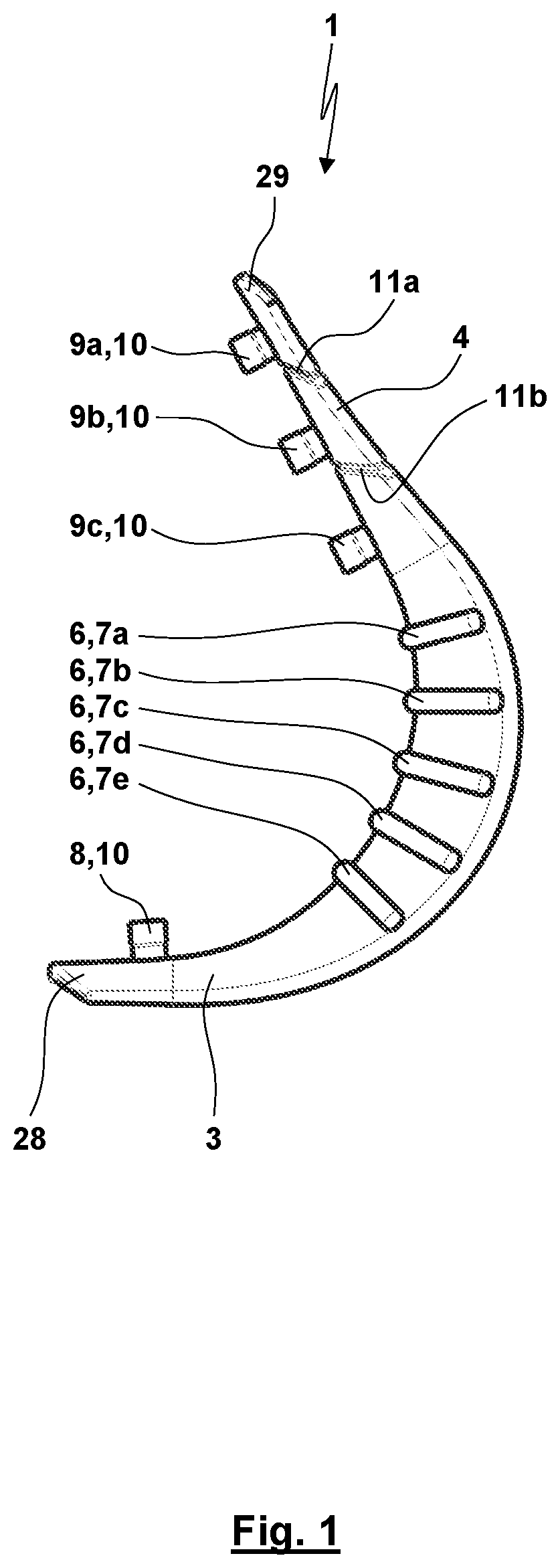 Patent US12310872 — Thumb orthosis and set of a plurality of thumb orthoses — Figure 1