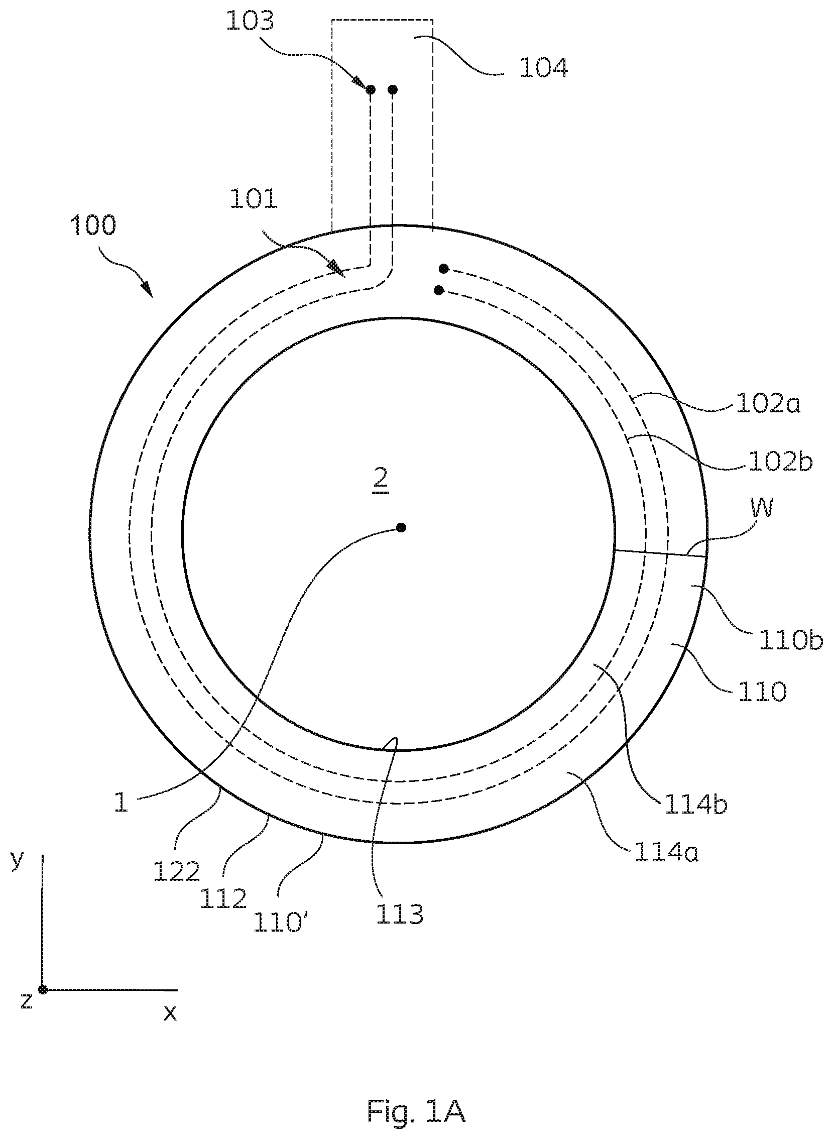 Patent US12310877 Figure 1 – Sensor patch for an ostomy appliance