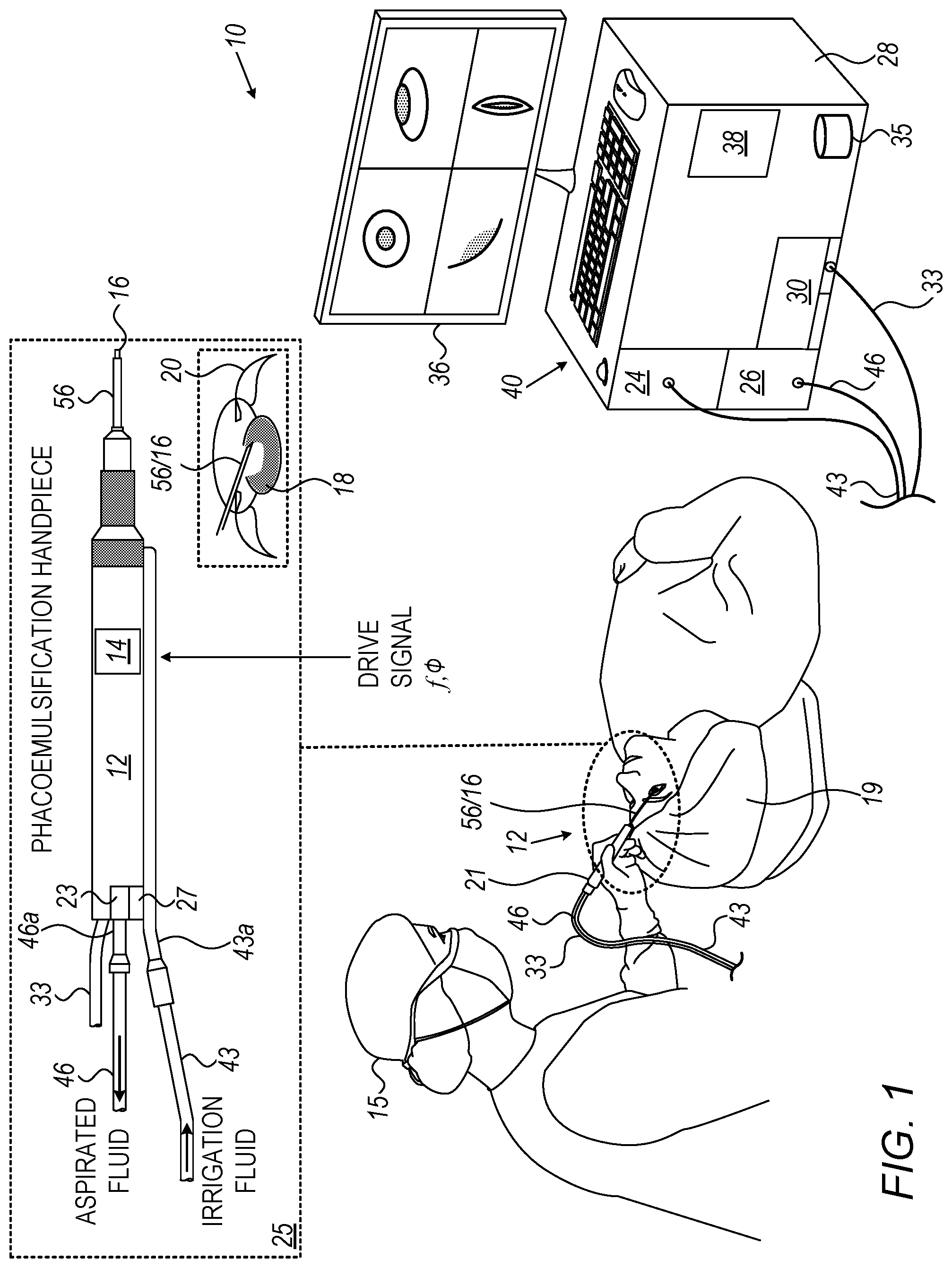 Patent US12310888 — On-the-fly tuning for piezoelectric ultrasonic handpieces — Figure 1