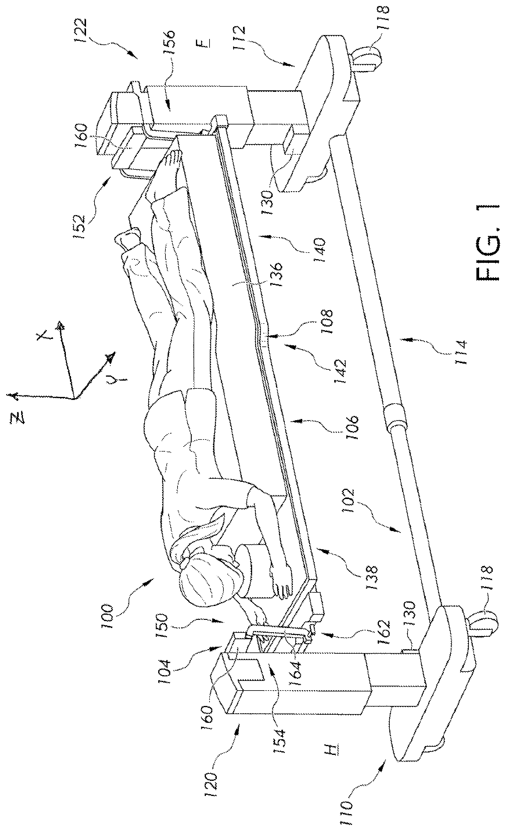Patent US12310906 — Adjustable cervical traction assemblies for person support apparatuses — Figure 1