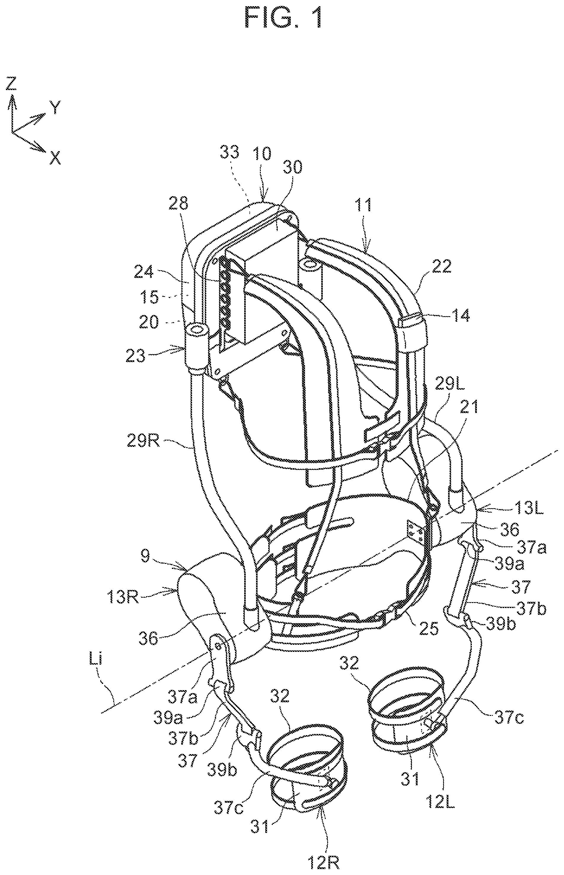Patent US12310908 — Assist device — Figure 1