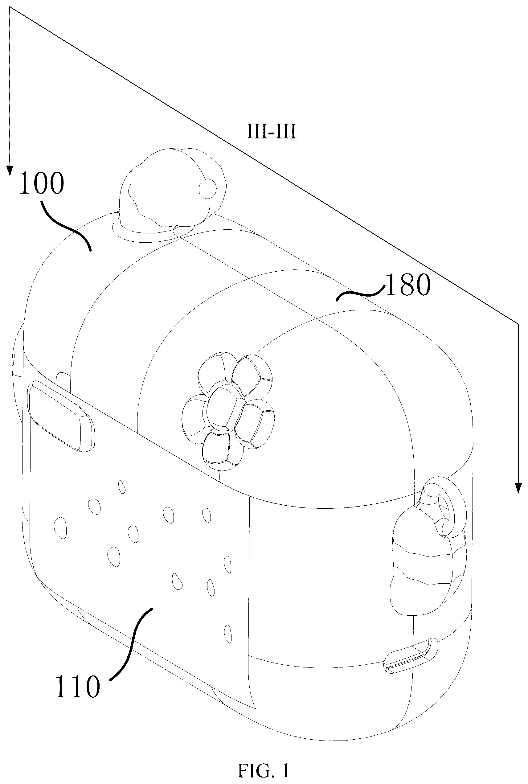 Patent US12310919 — Storage case and massager system — Figure 1