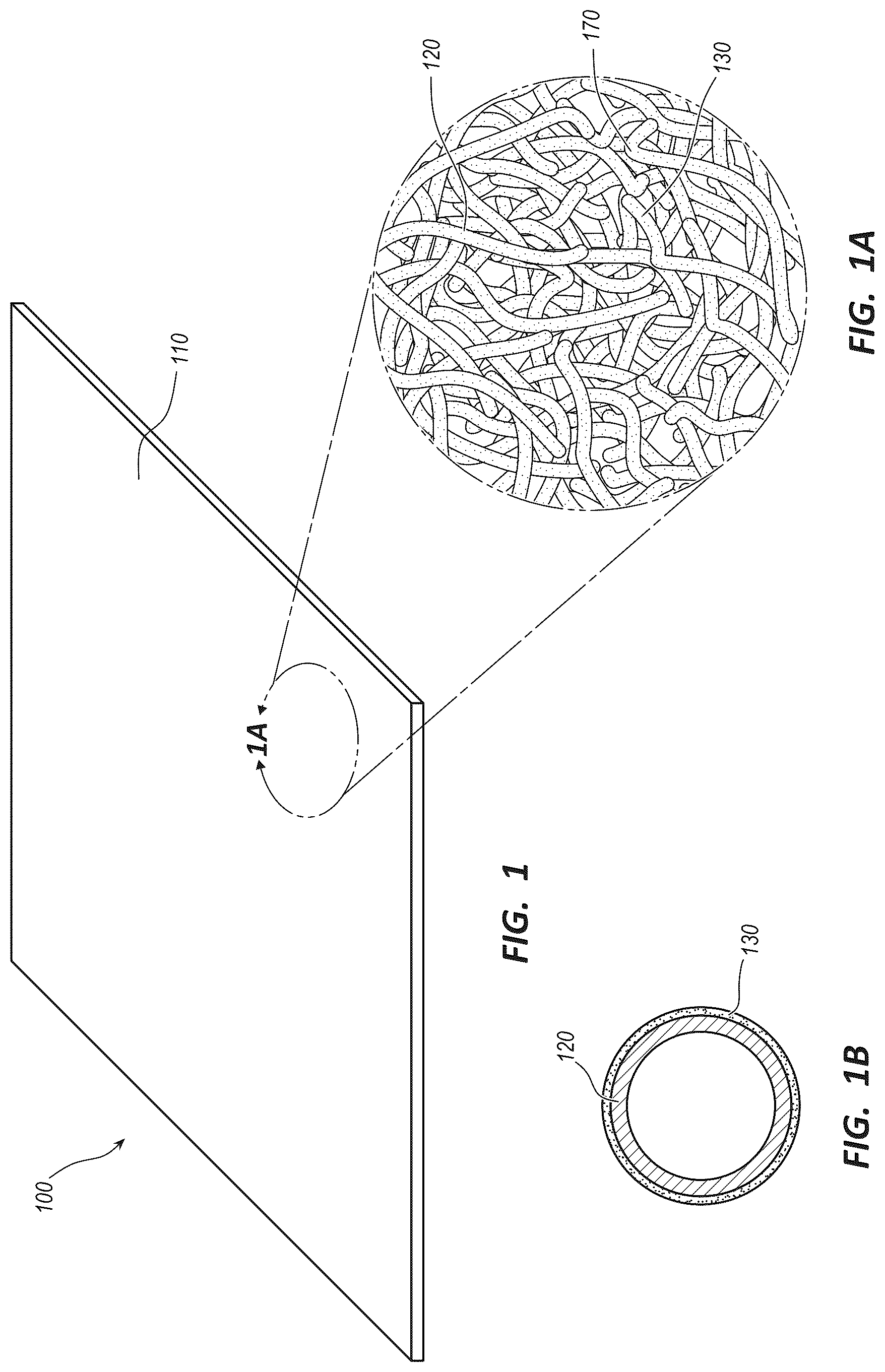 Patent US12310987 — Fibrous constructs with therapeutic material particles — Figure 1