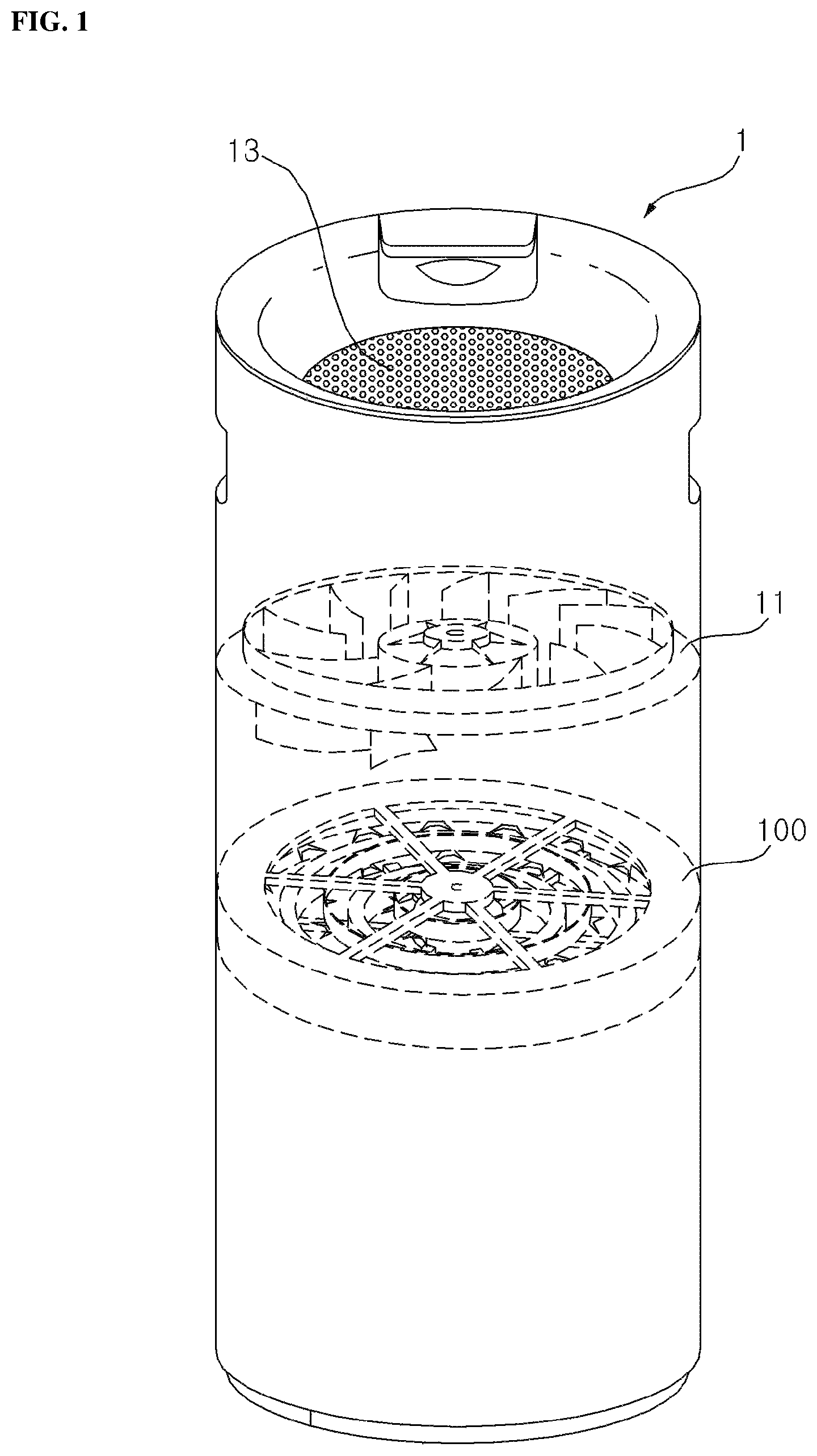Patent US12311084 — Plasma sterilization module and air purifier having same — Figure 1