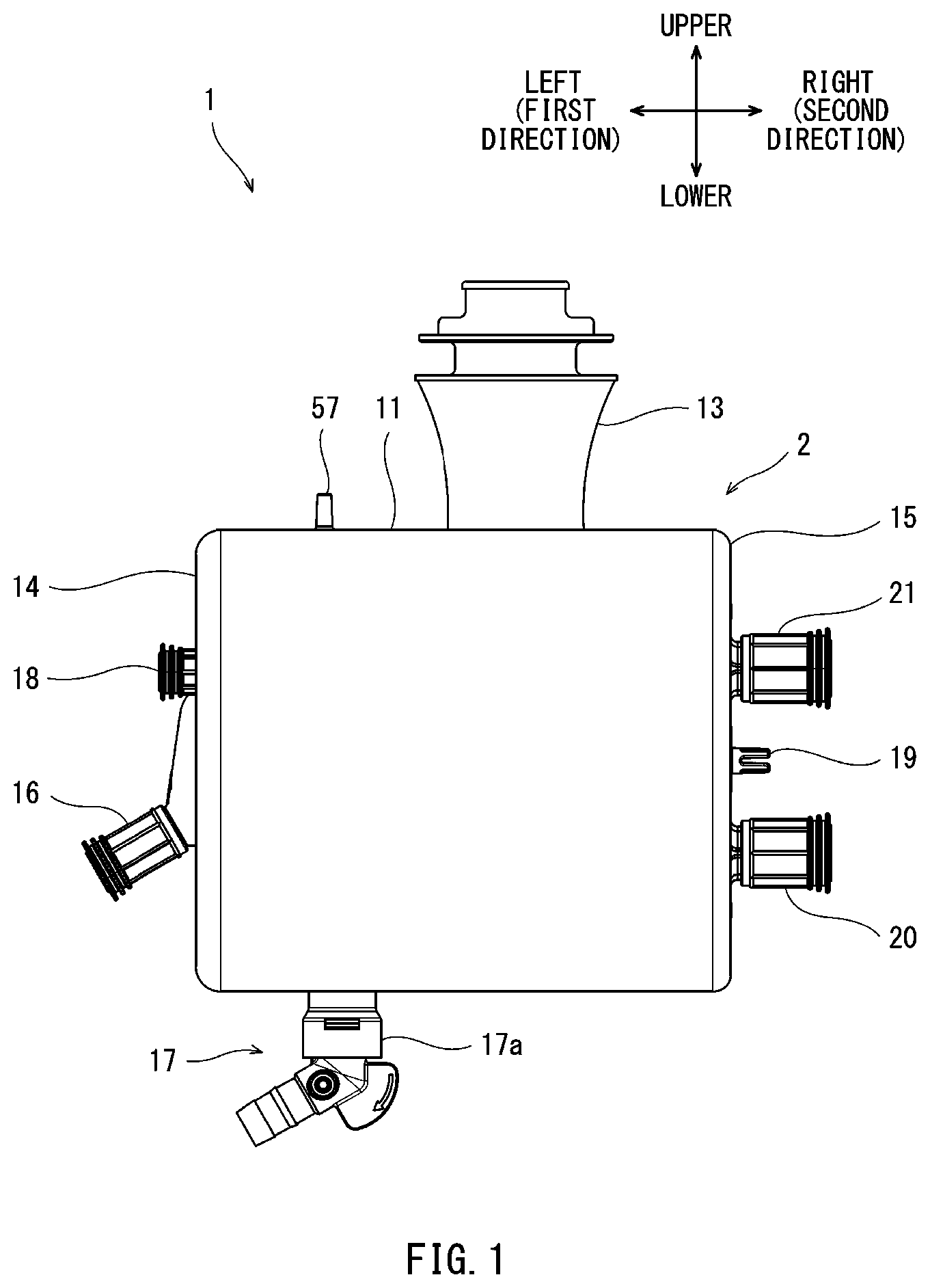Patent US12311088 — Artificial lung device — Figure 1