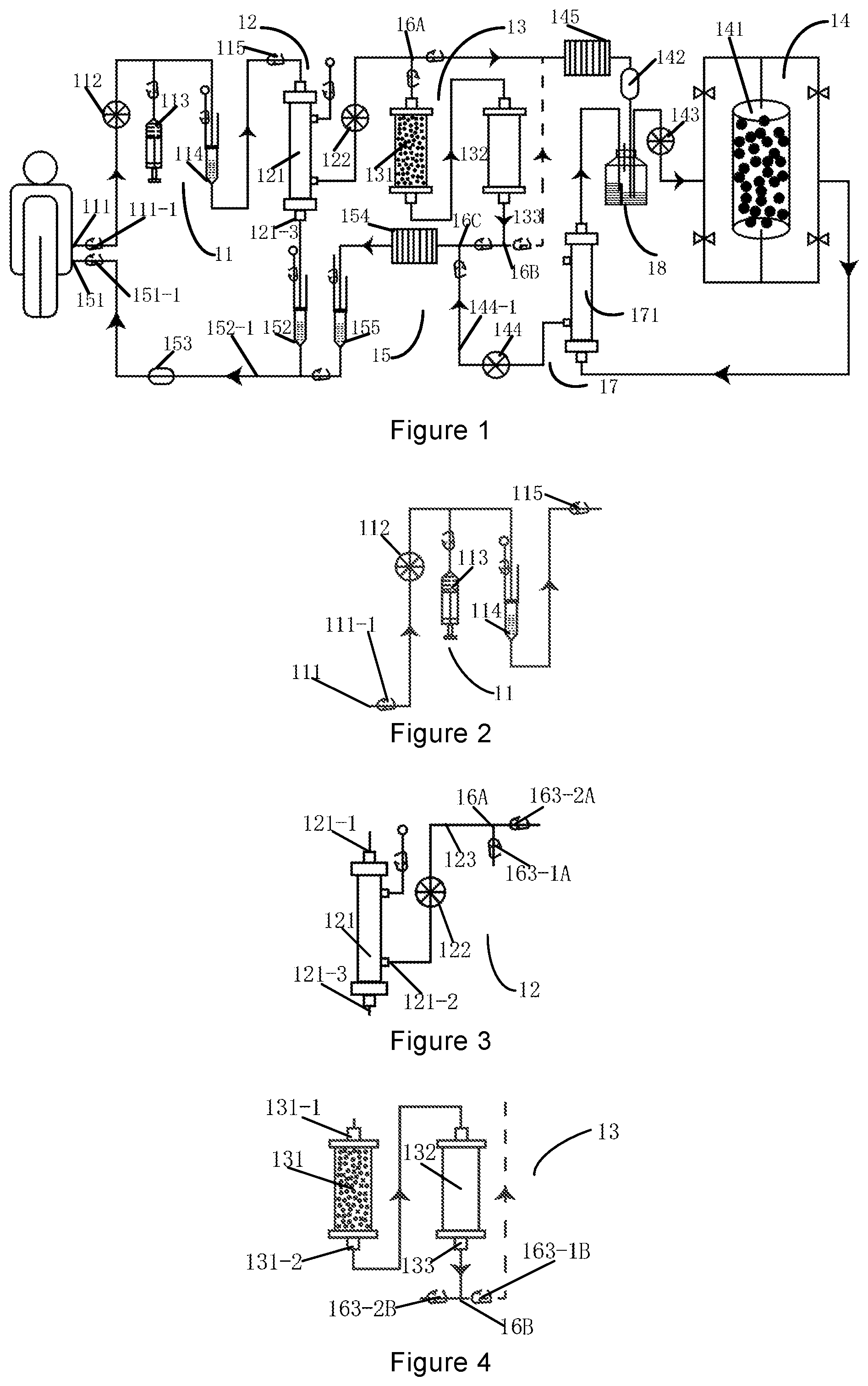 Patent US12311097 Figure 1 – Combined bio-artificial liver support system