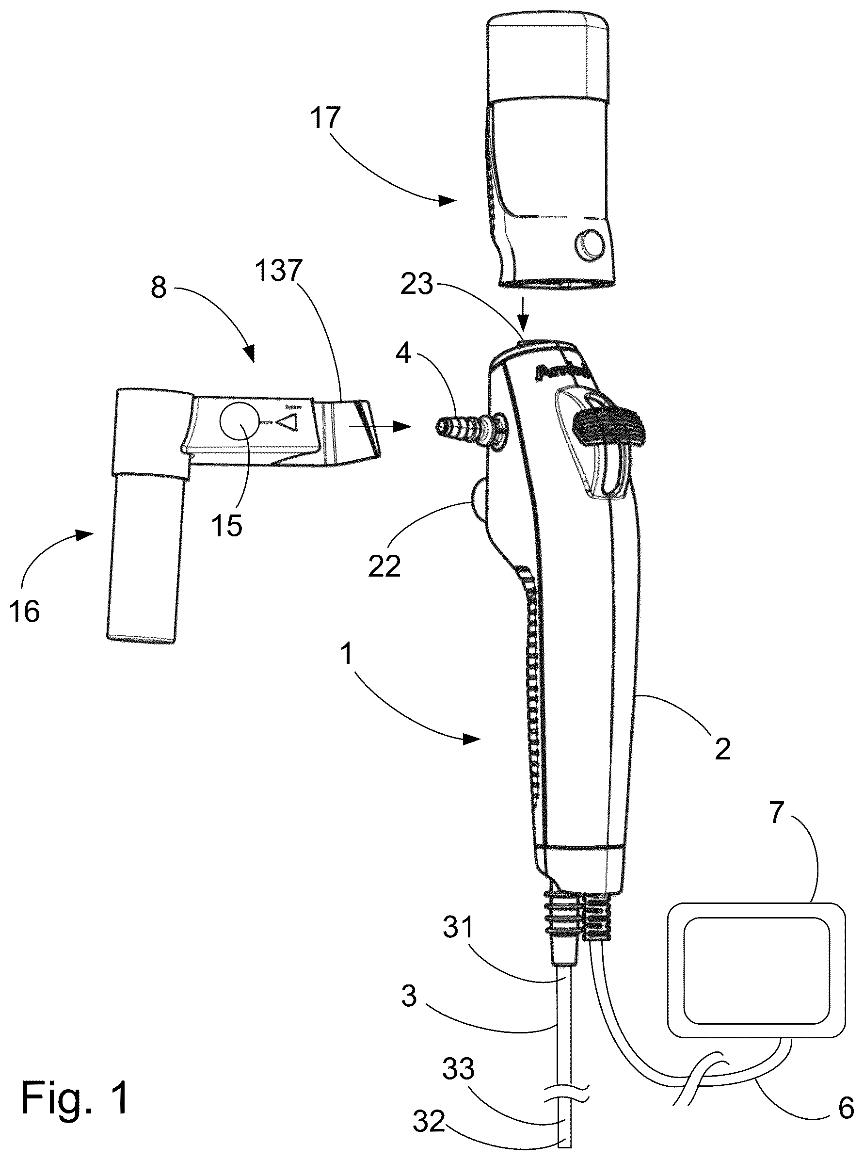 Patent US12311141 — Medical sampling device — Figure 1