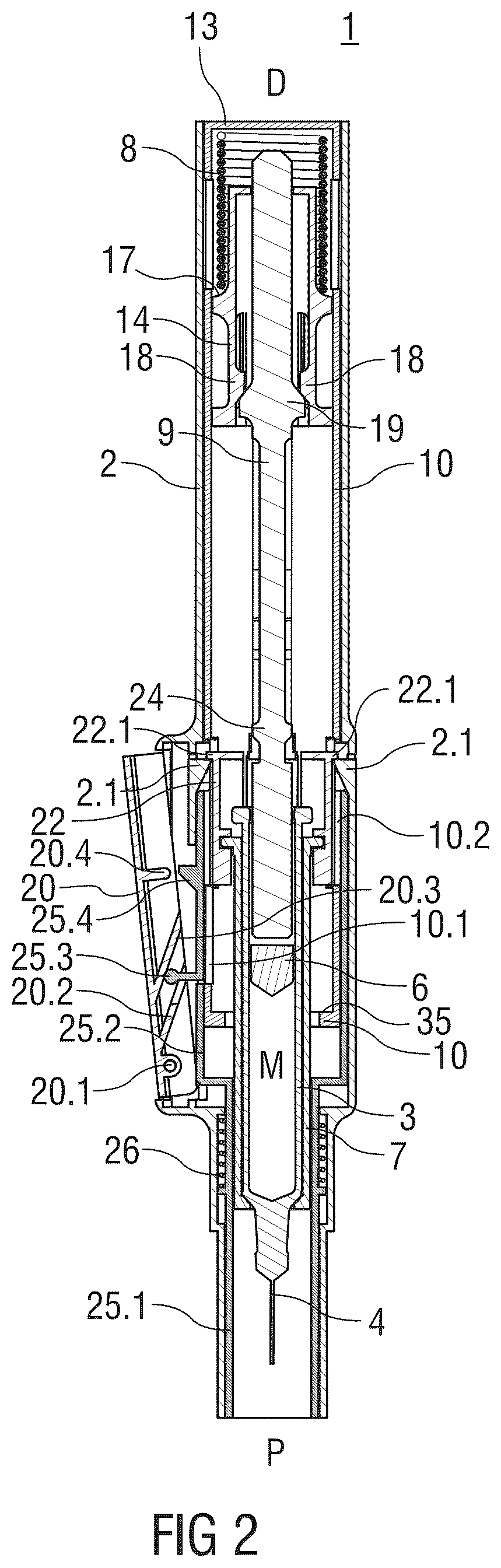 Patent US12311148 Figure 2 – Auto-injector