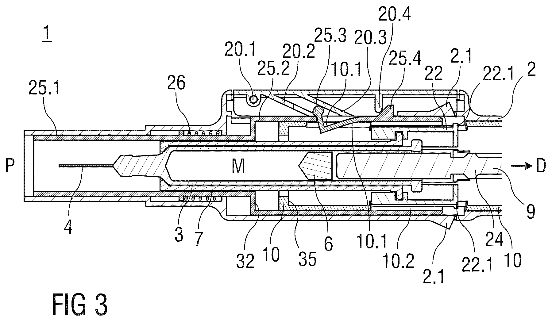 Patent US12311148 Figure 3 – Auto-injector