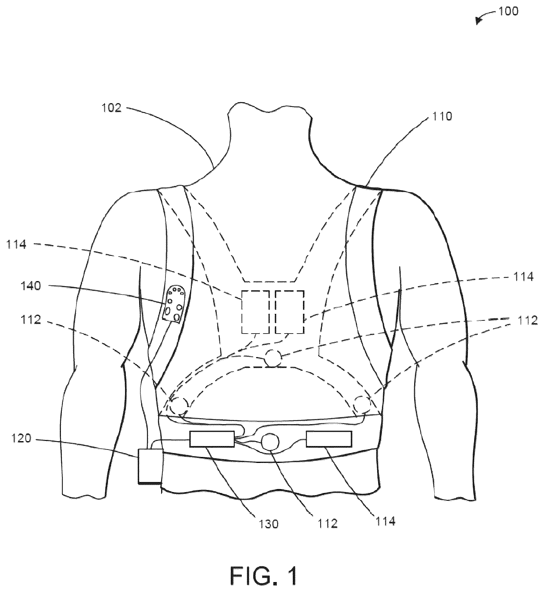 Patent US12311163 Figure 1 – Modular electrical therapy device