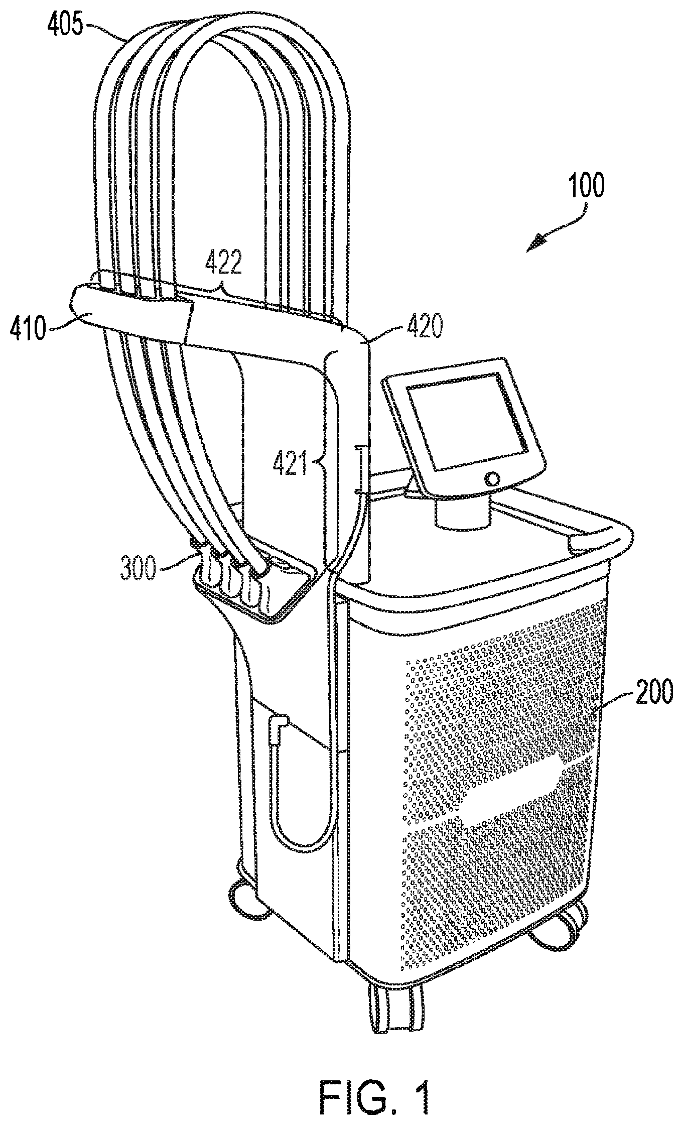 Patent US12311191 — System and methods of unattended treatment — Figure 1
