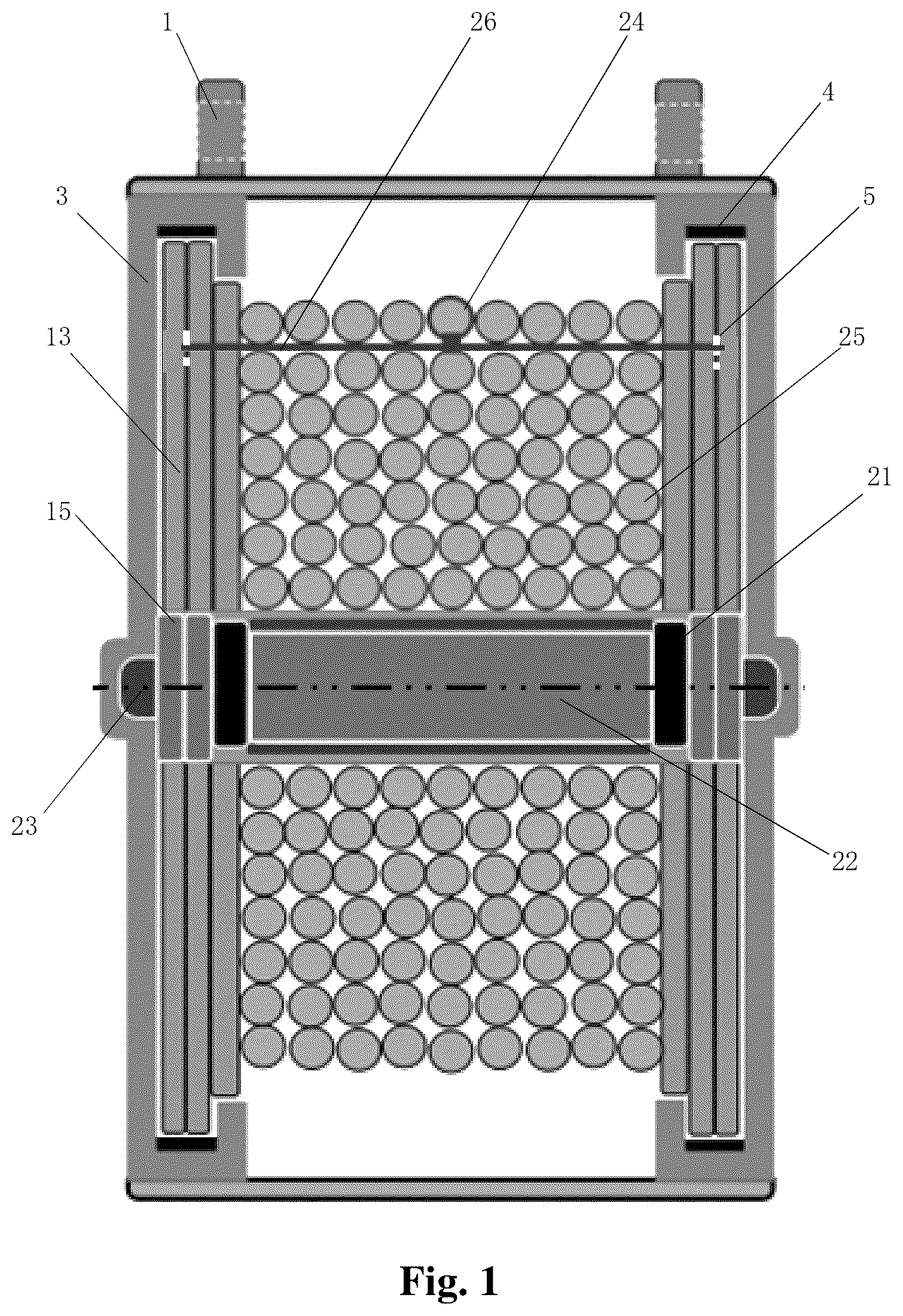Patent US12311203 — Intelligent life-saving system for high-rise building and electromechanical device for intelligent fast descent — Figure 1